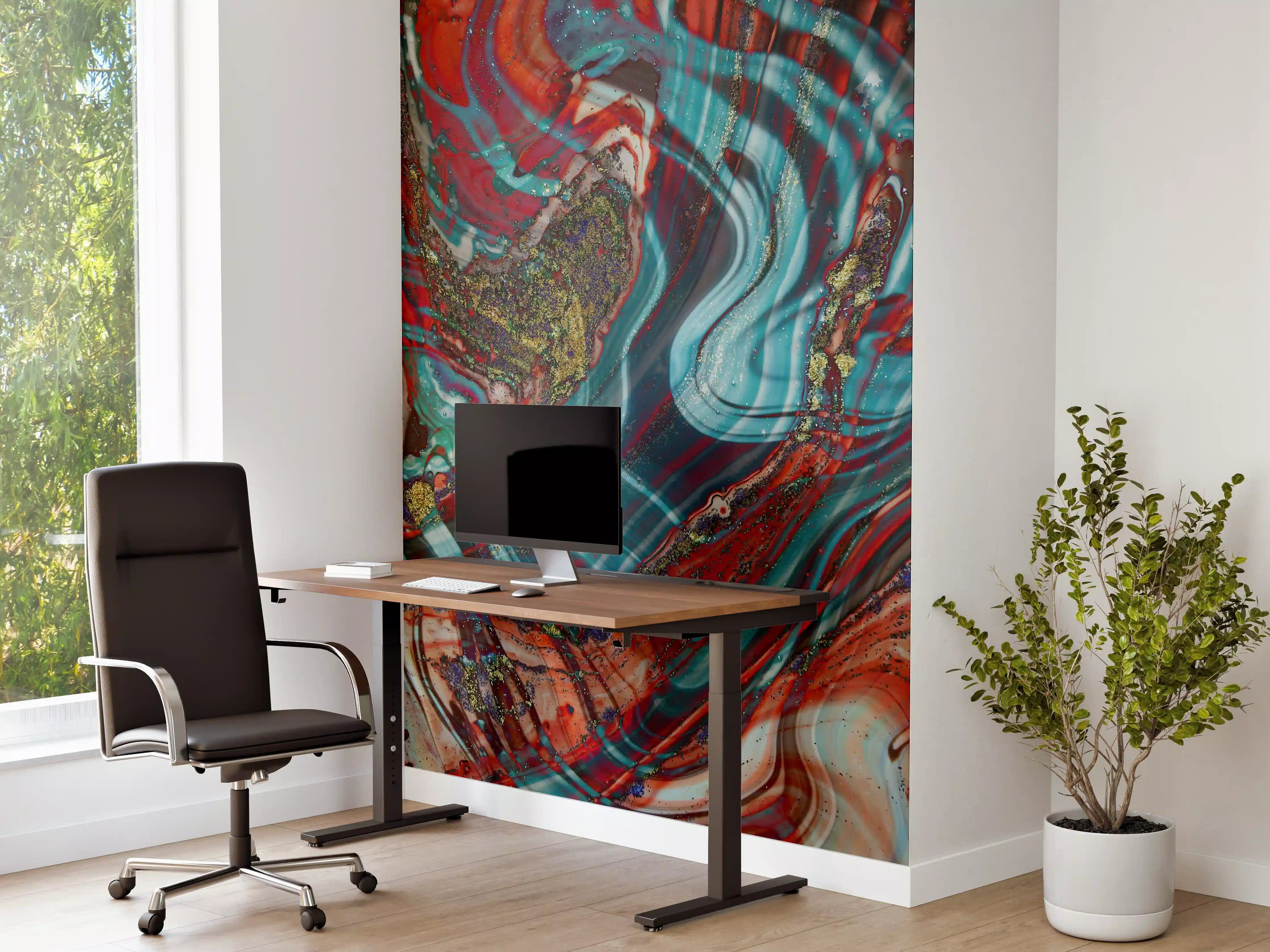 Büro Wandgestaltung - Natürlicher Luxus Marmor