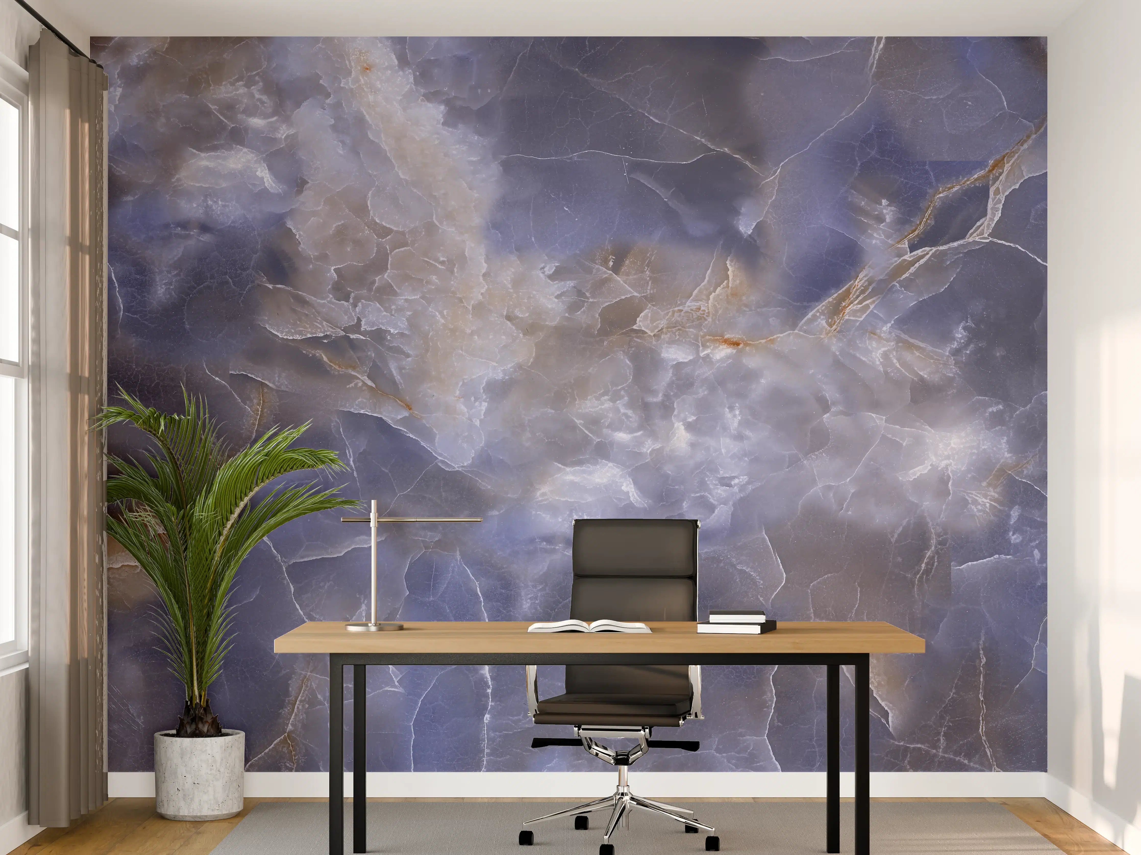 Büro Wandgestaltung - Natürlicher Onyx-Marmor