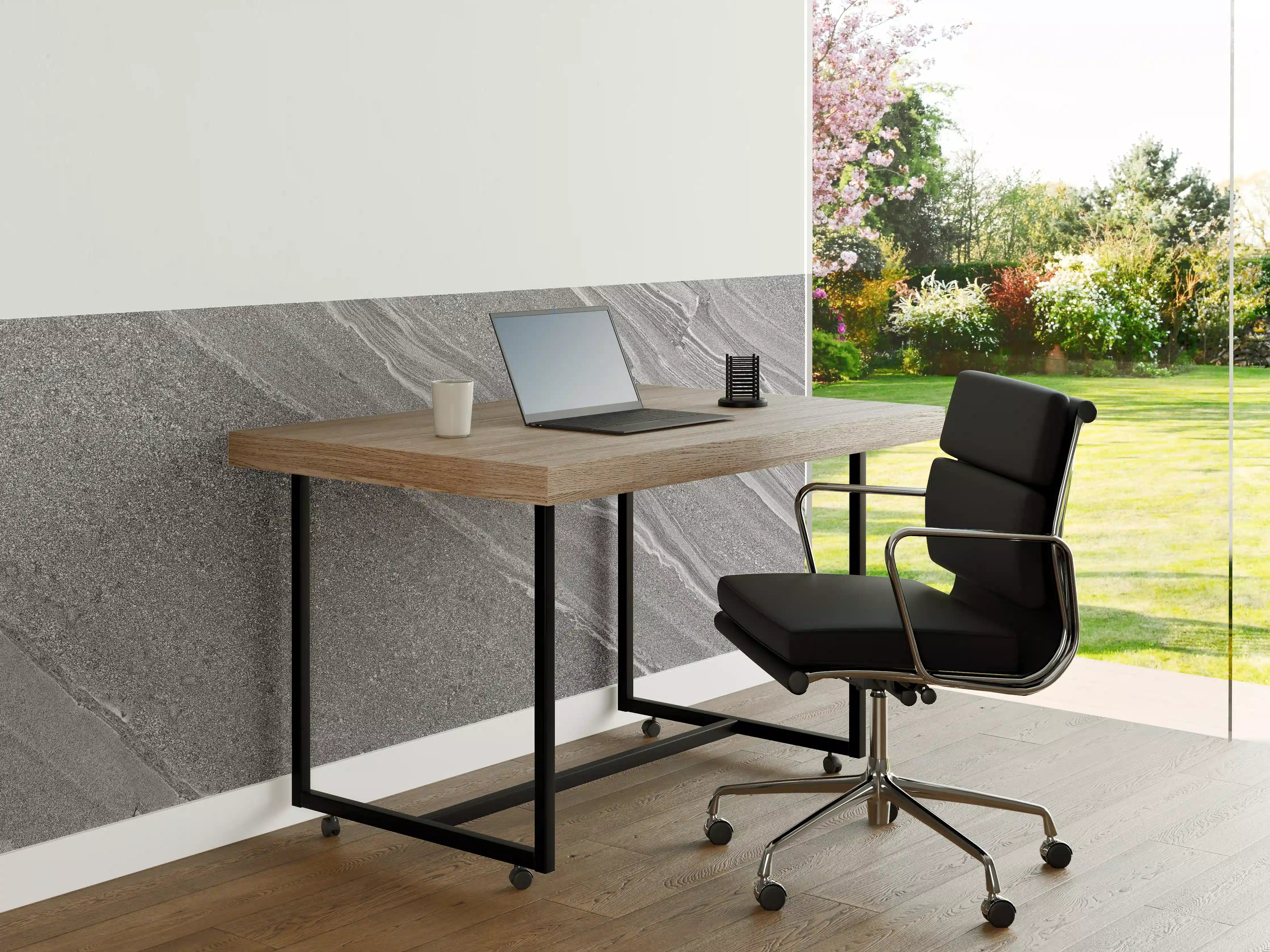 Büro Wandgestaltung - Natürlicher gräulicher Marmor