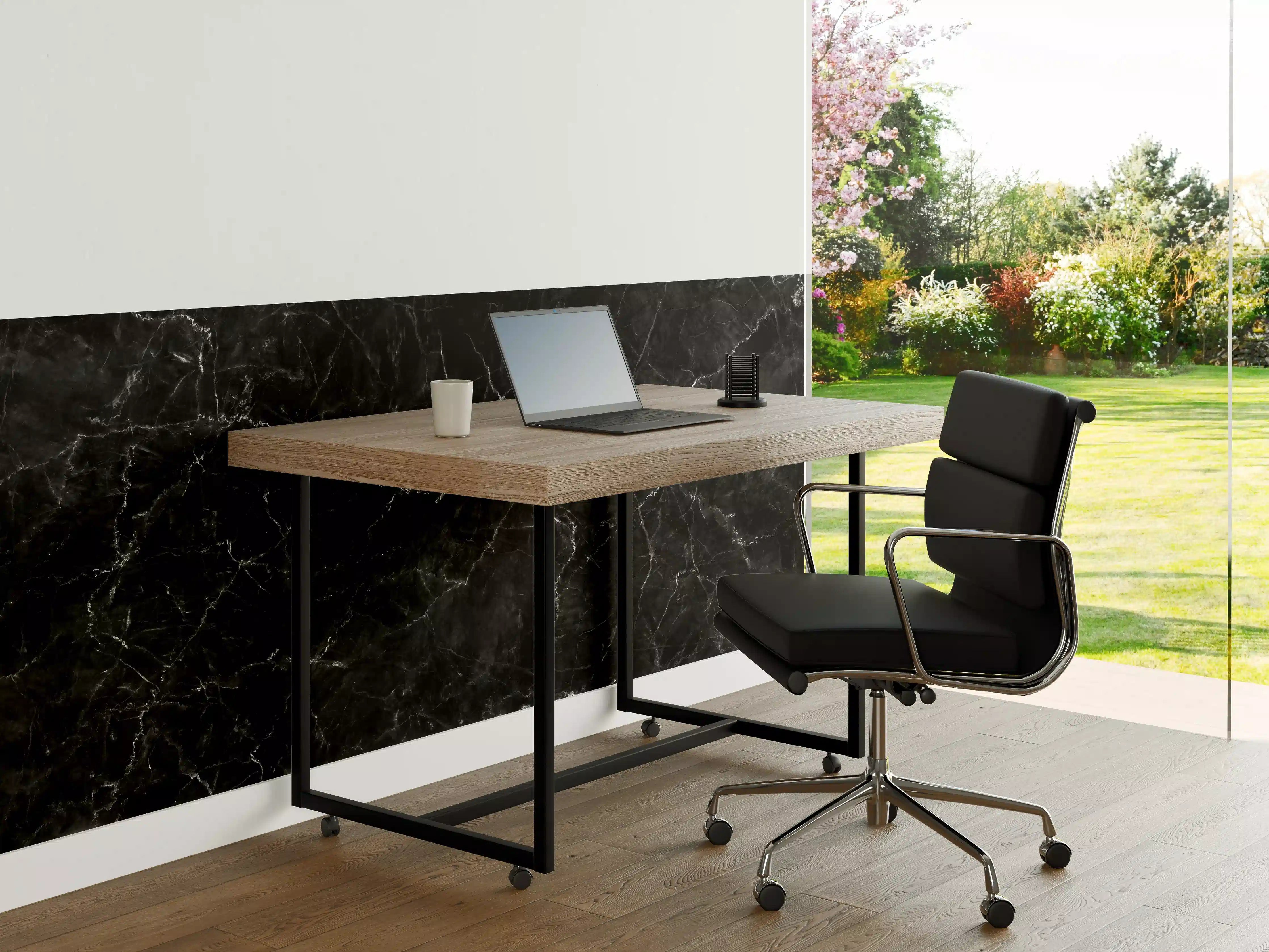 Büro Wandgestaltung - Natürlicher schwarzer Marmor