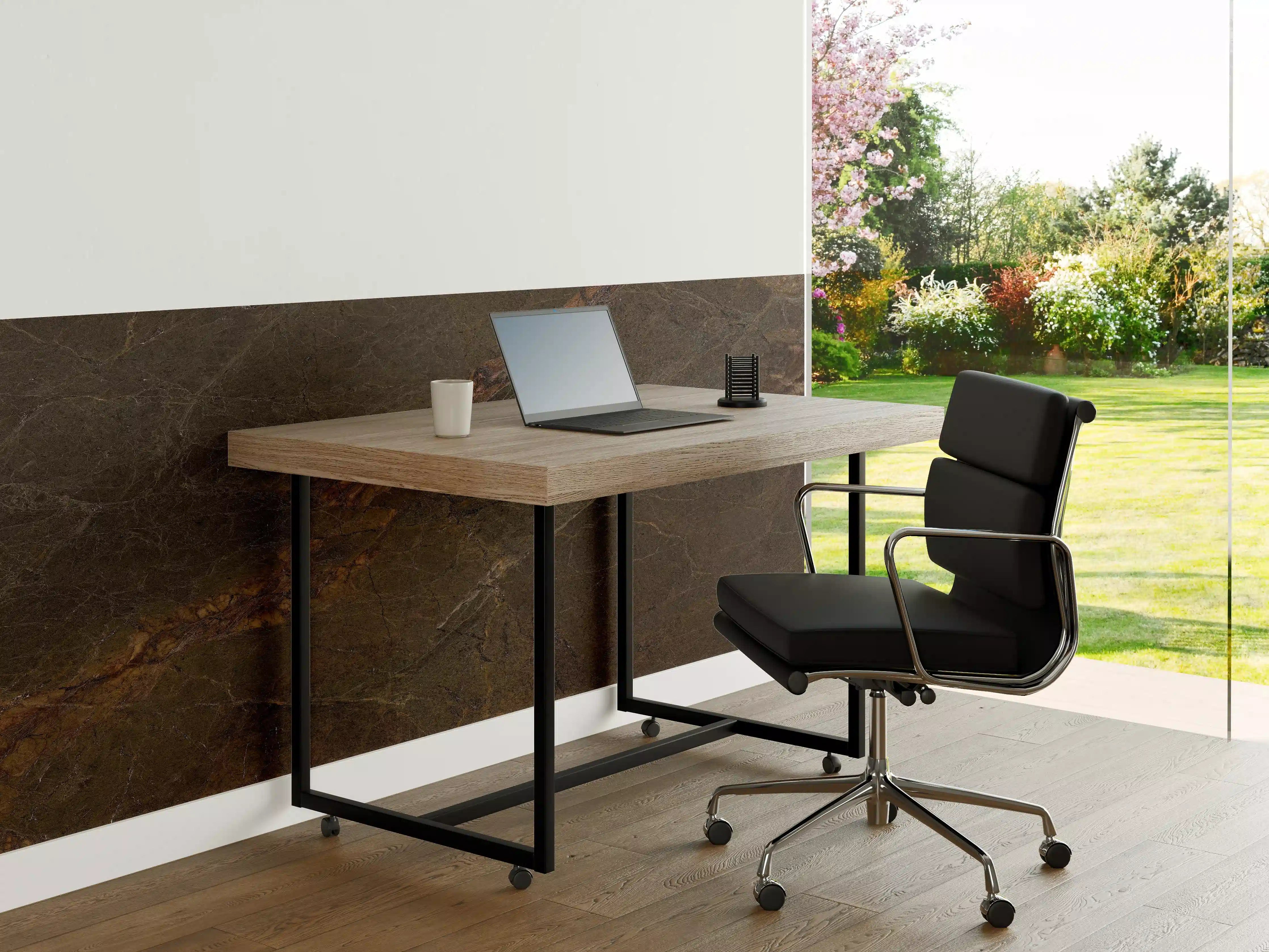 Büro Wandgestaltung - Natürliches Mamorstein Design