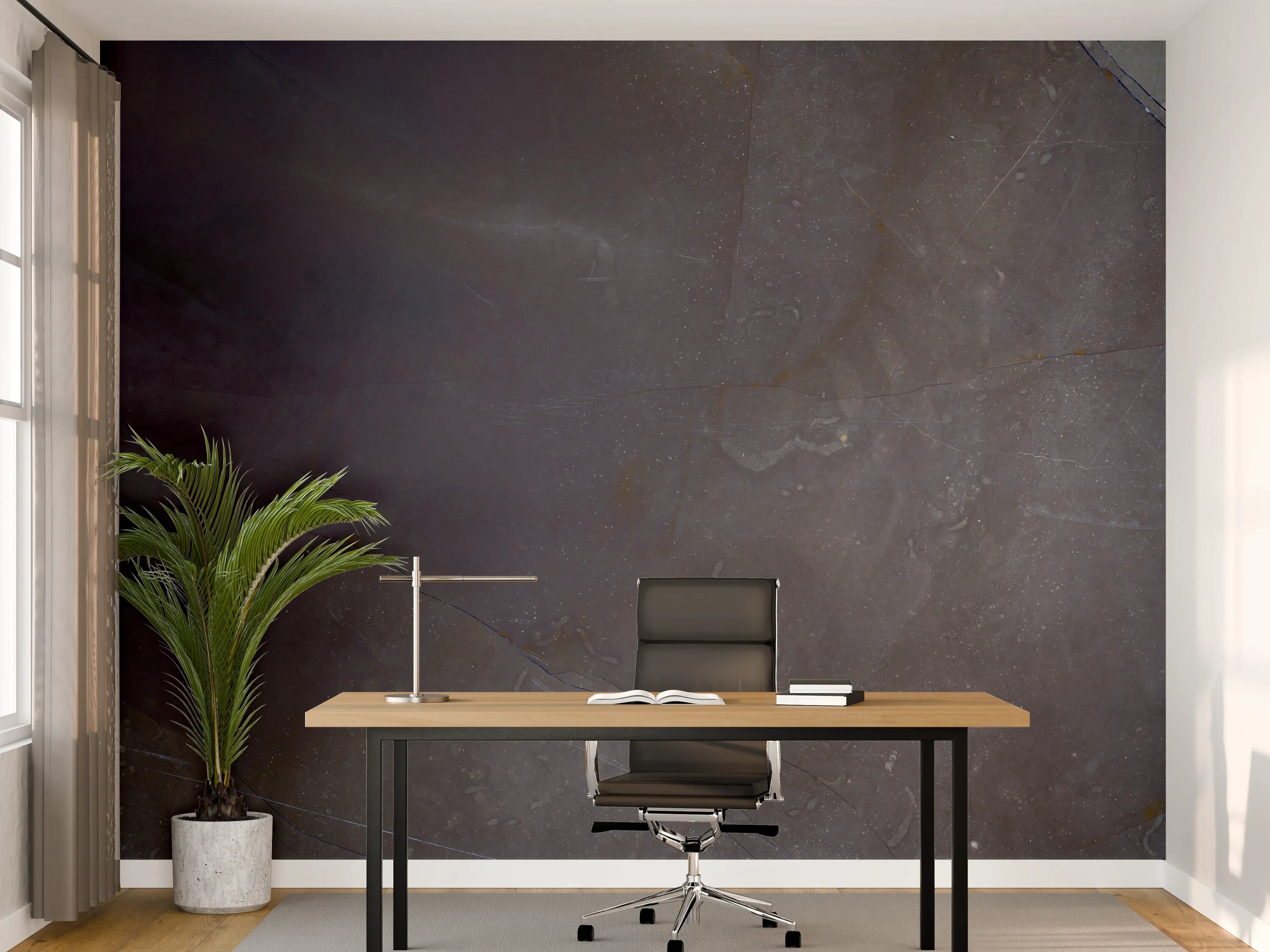 Büro Wandgestaltung - Natürliches blaues Marmormuster