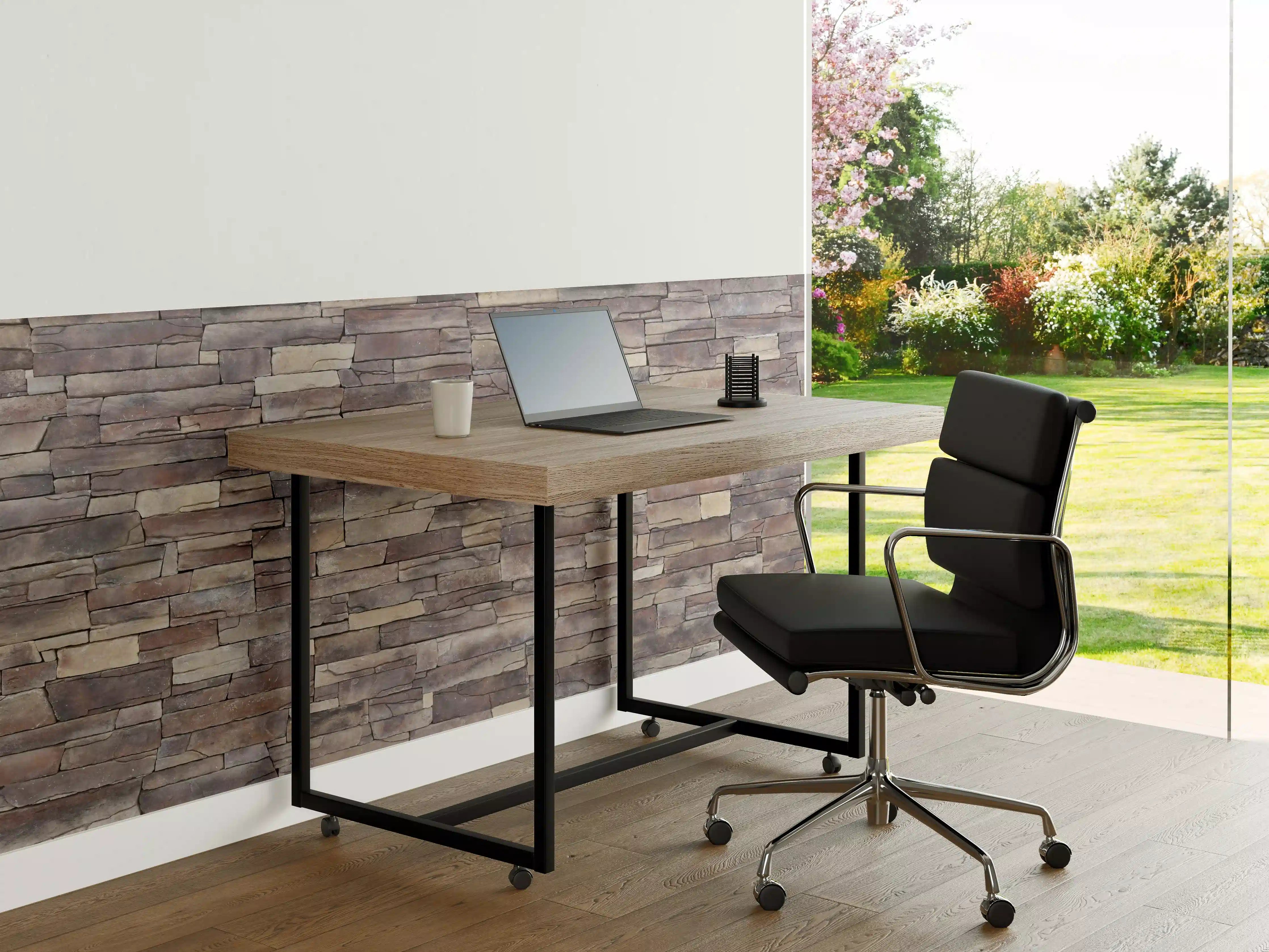 Büro Wandgestaltung - Natursteinmauer aus Sandstein