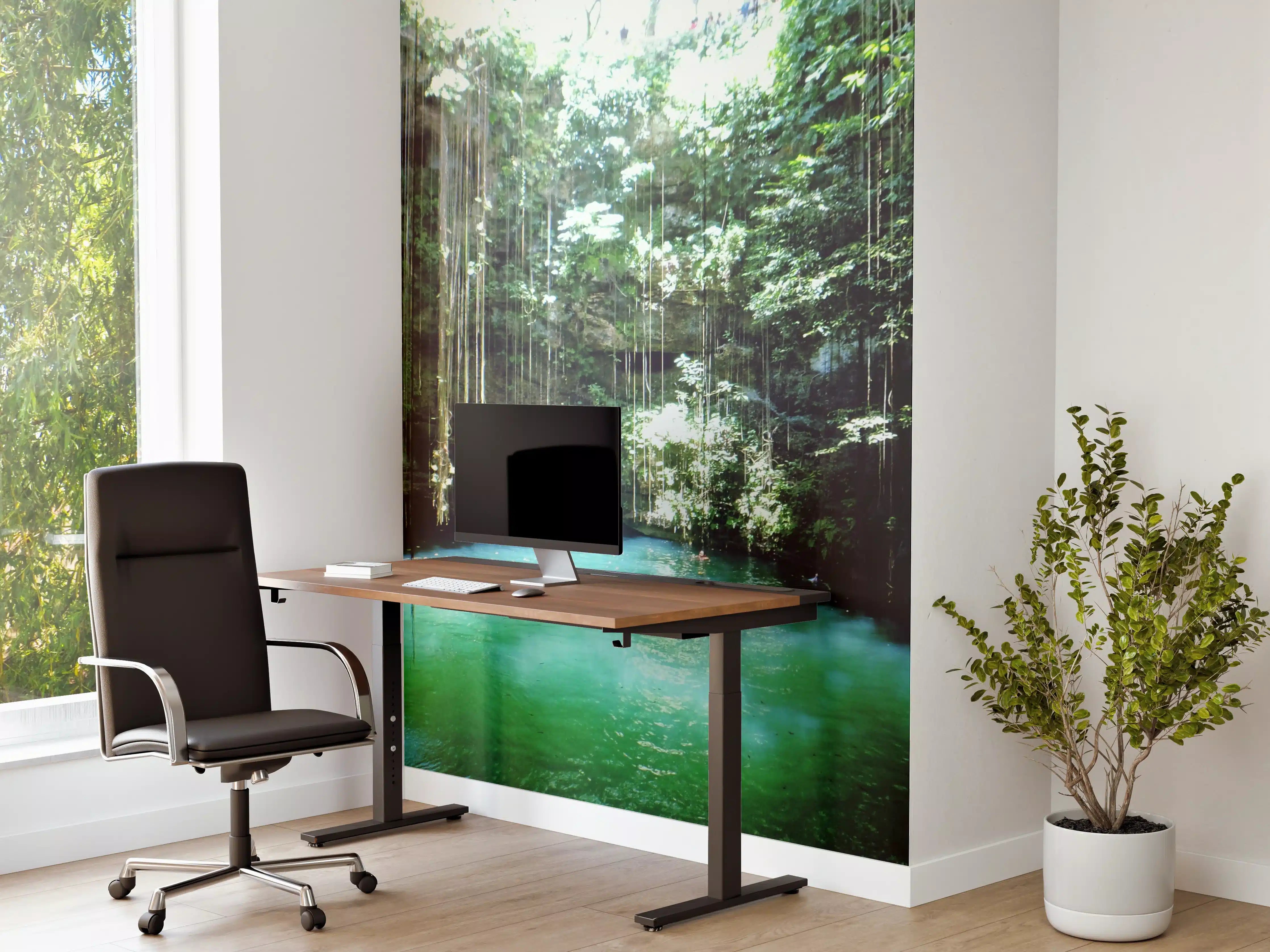Büro Wandgestaltung - Naturtraum Wasserfall im Dschungel