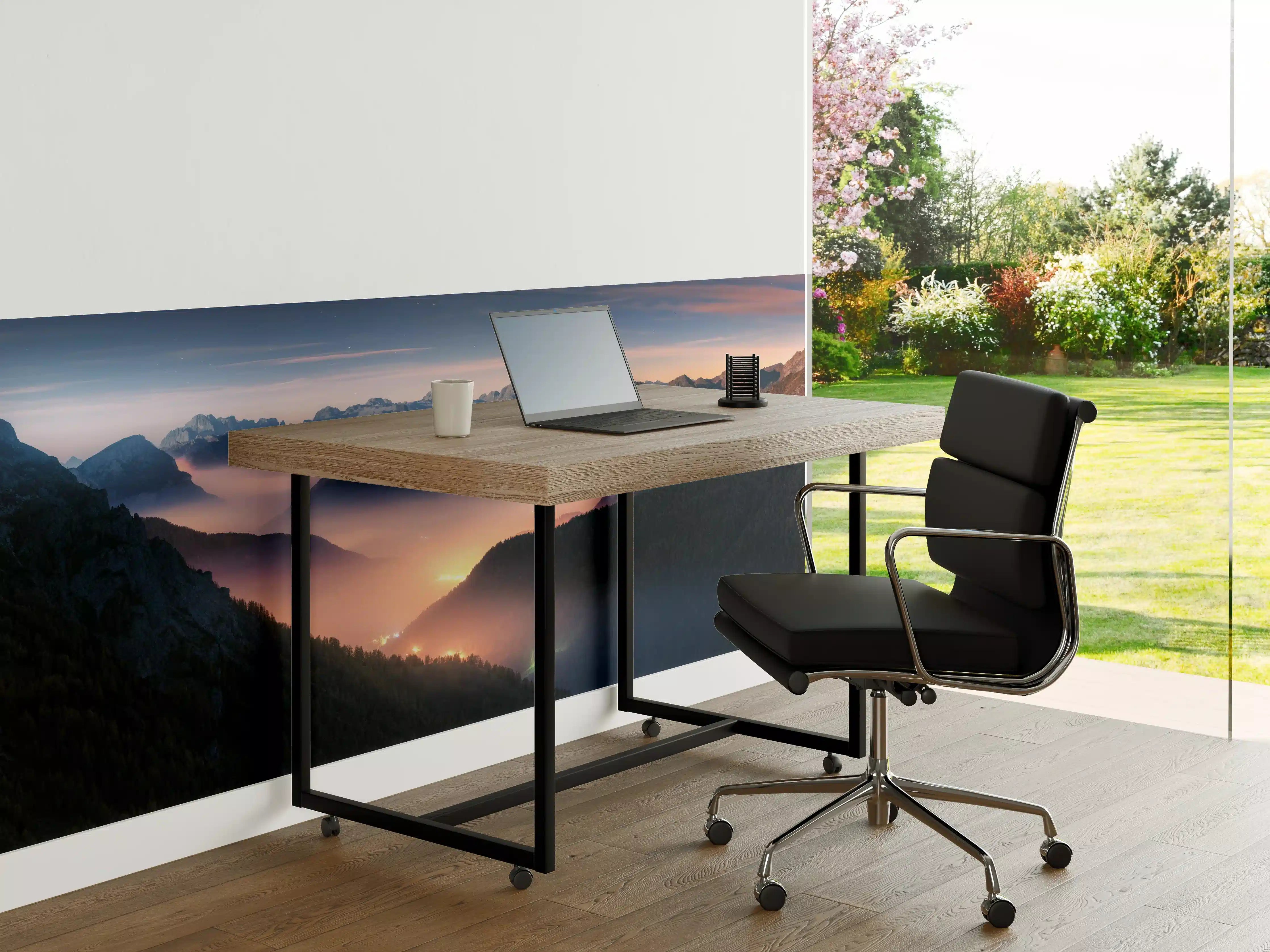 Büro Wandgestaltung - Nebliger Blick auf Dolomiten