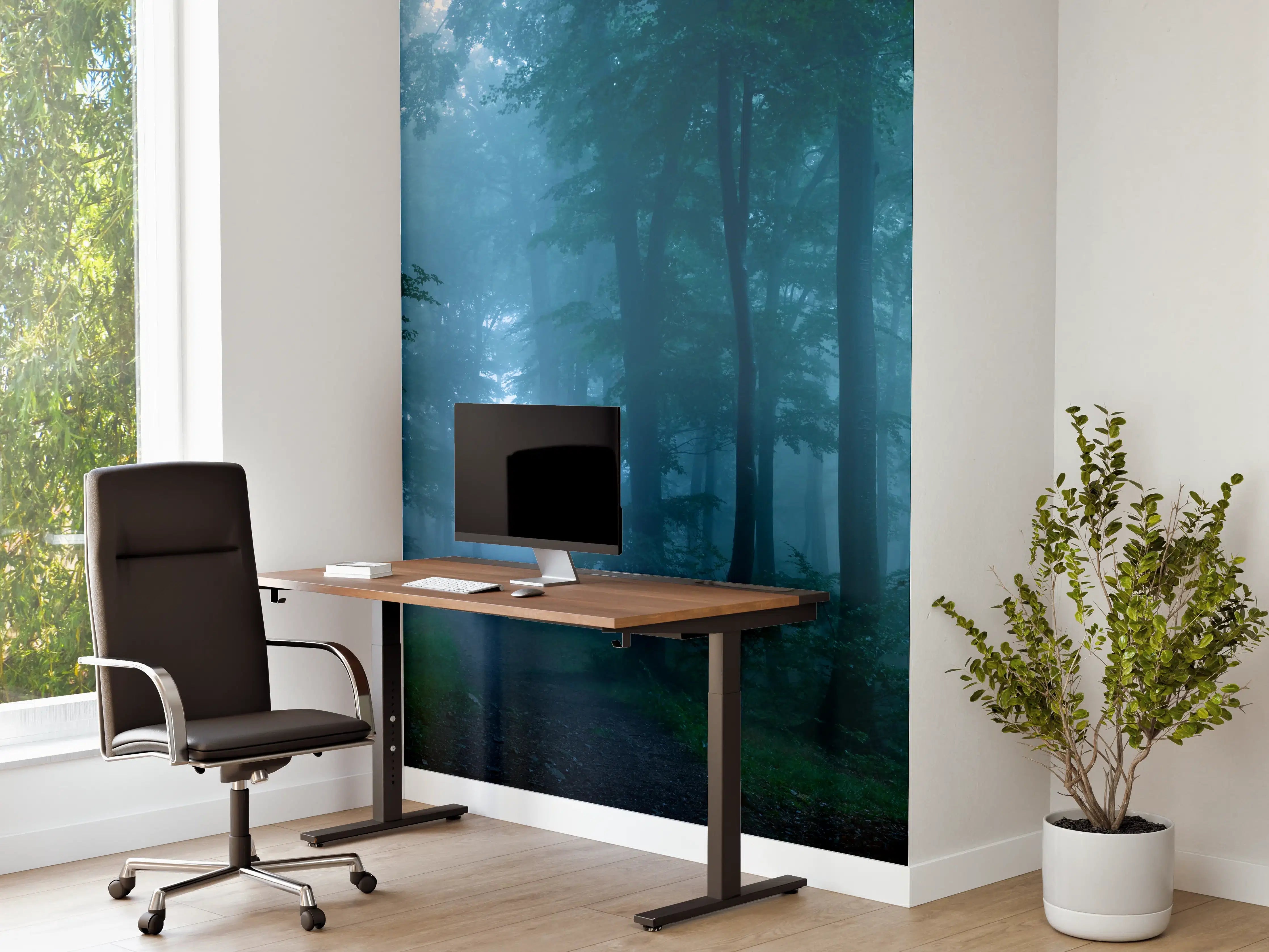 Büro Wandgestaltung - Nebliger Wald