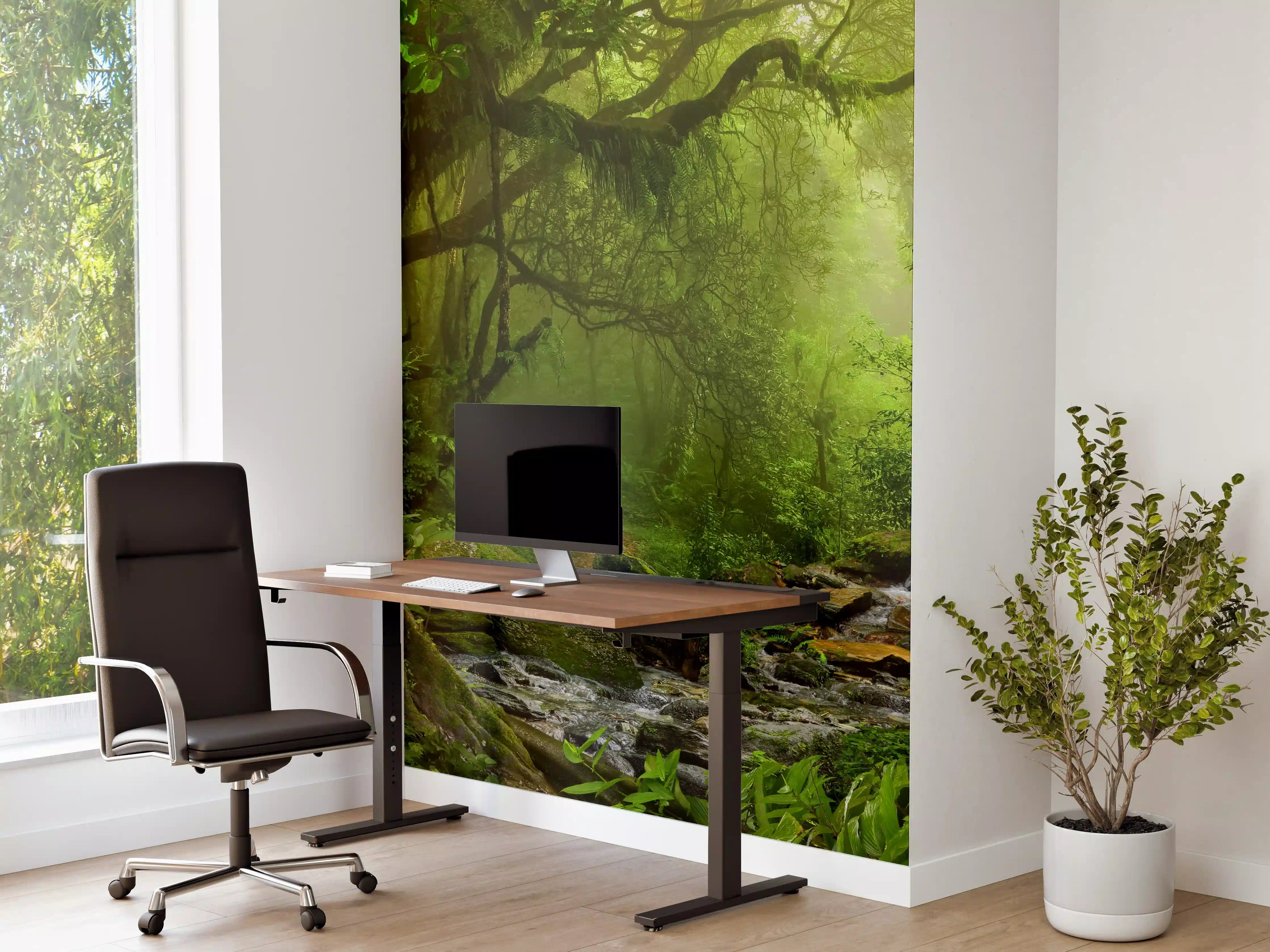 Büro Wandgestaltung - Nepal Dschungel mit Fluss