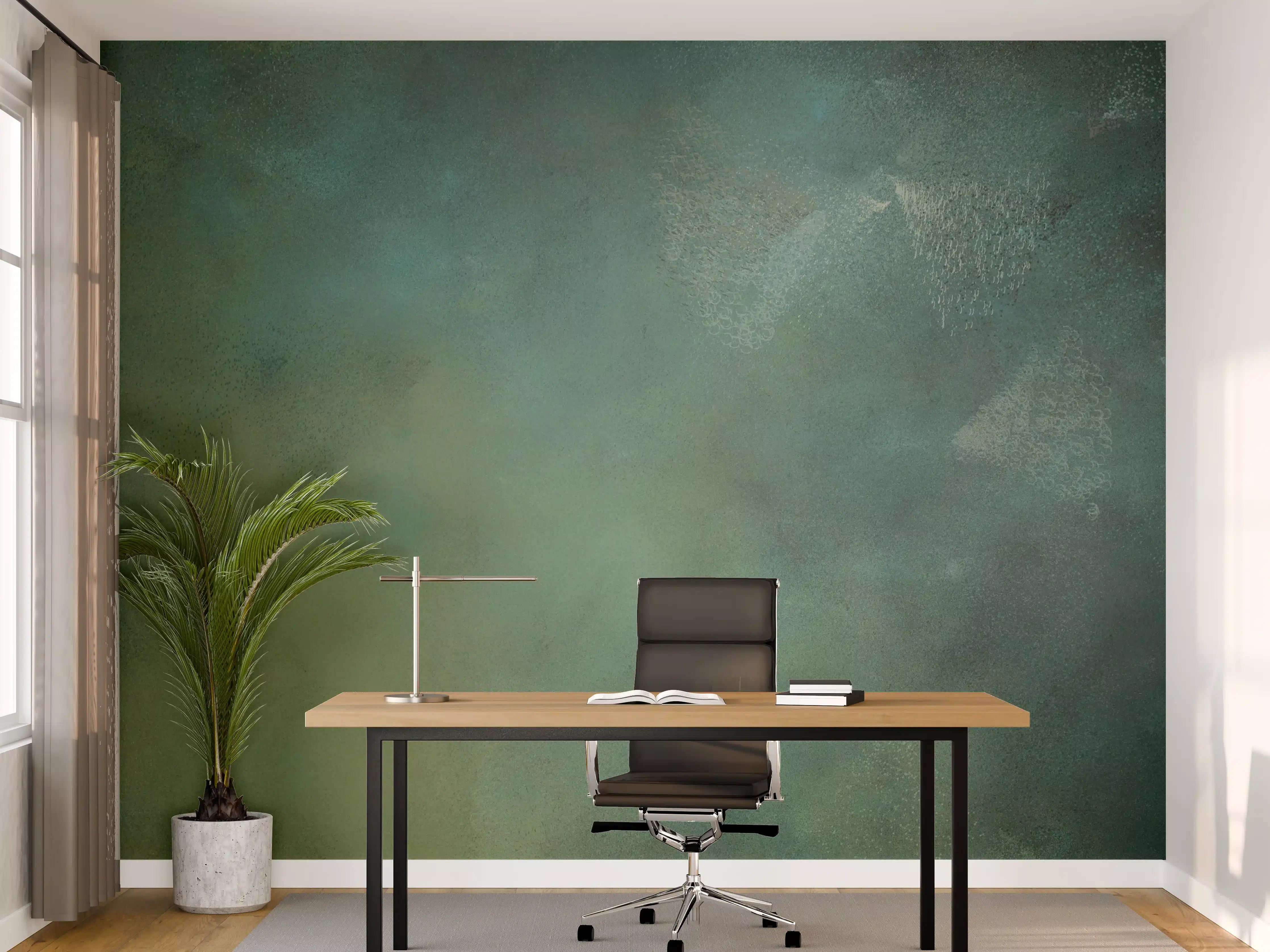 Büro Wandgestaltung - Neuartige grüne und blaue Farbpalette