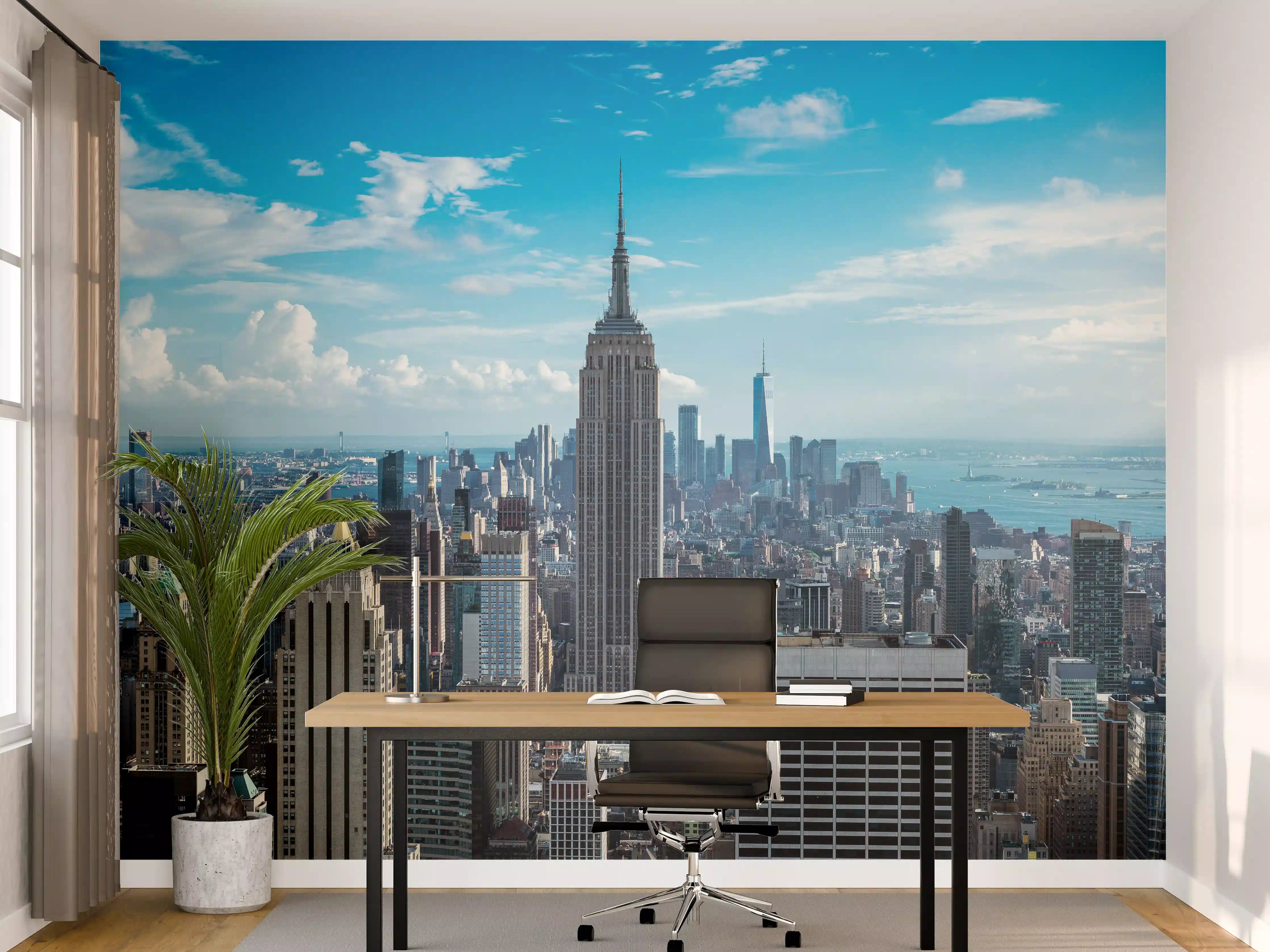 Büro Wandgestaltung - New York City Skyline mit Empire State Building
