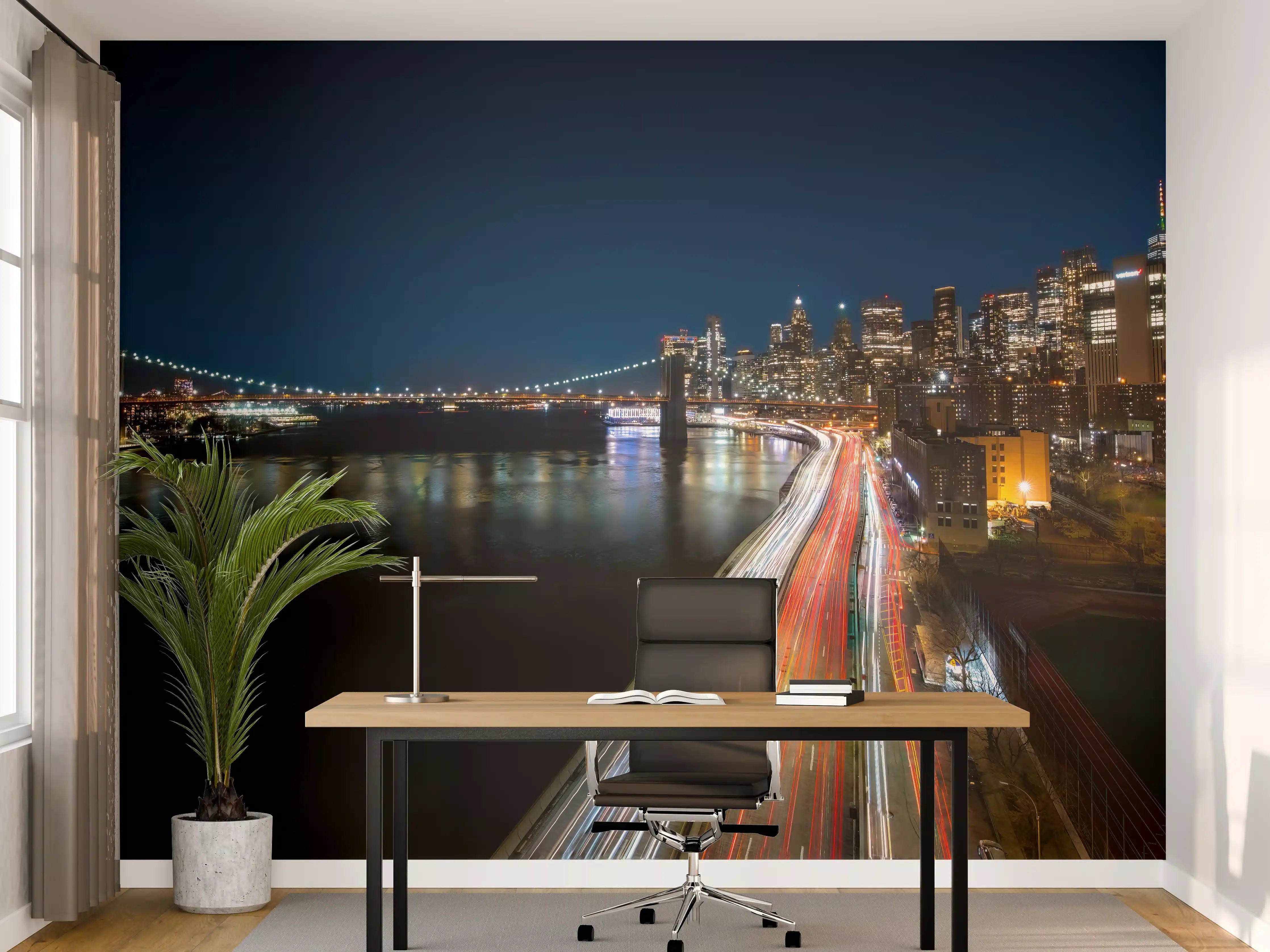 Büro Wandgestaltung - New York Light Night