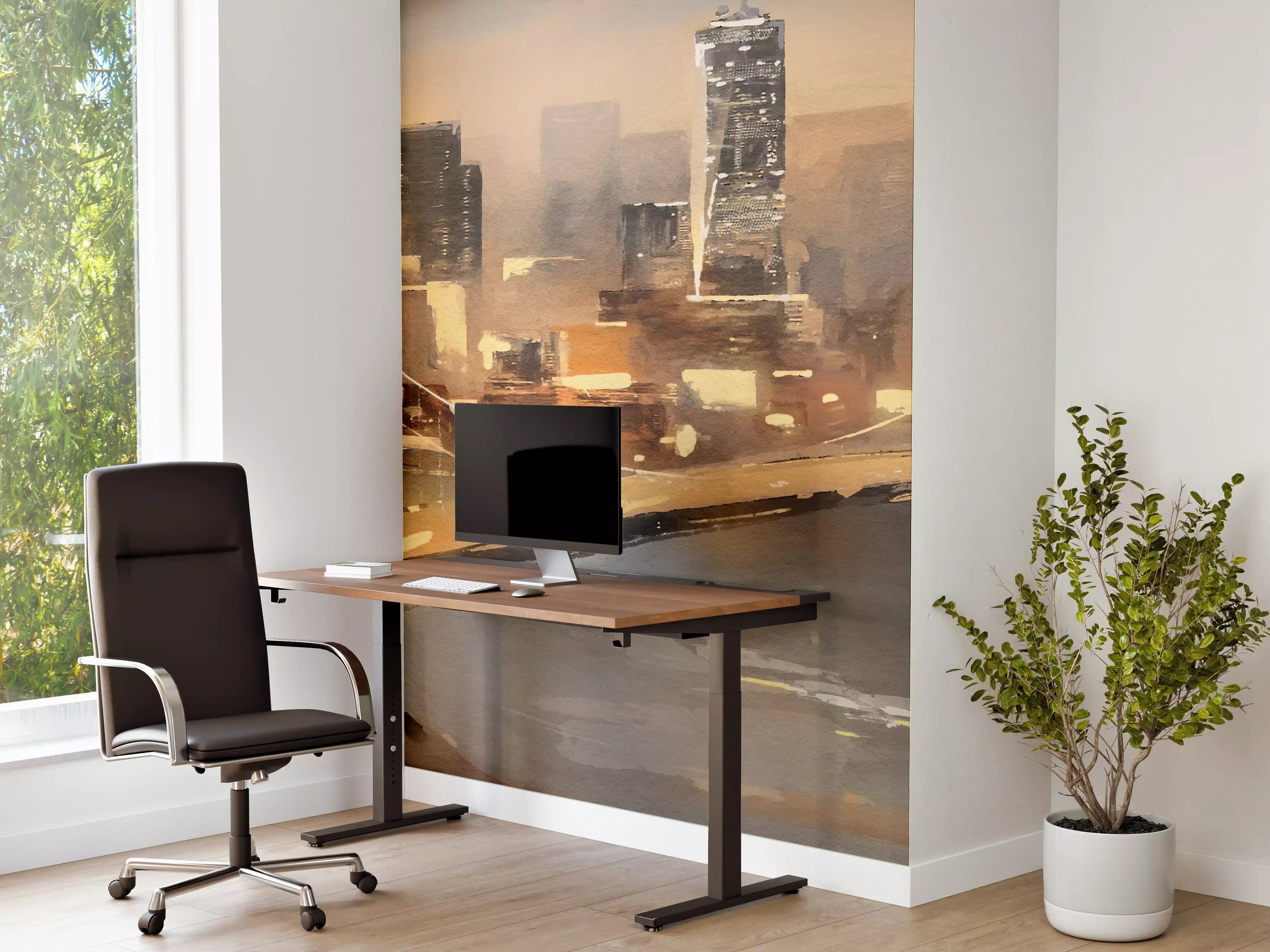 Büro Wandgestaltung - Ölgemälde auf Leinwand - Ansicht von New York