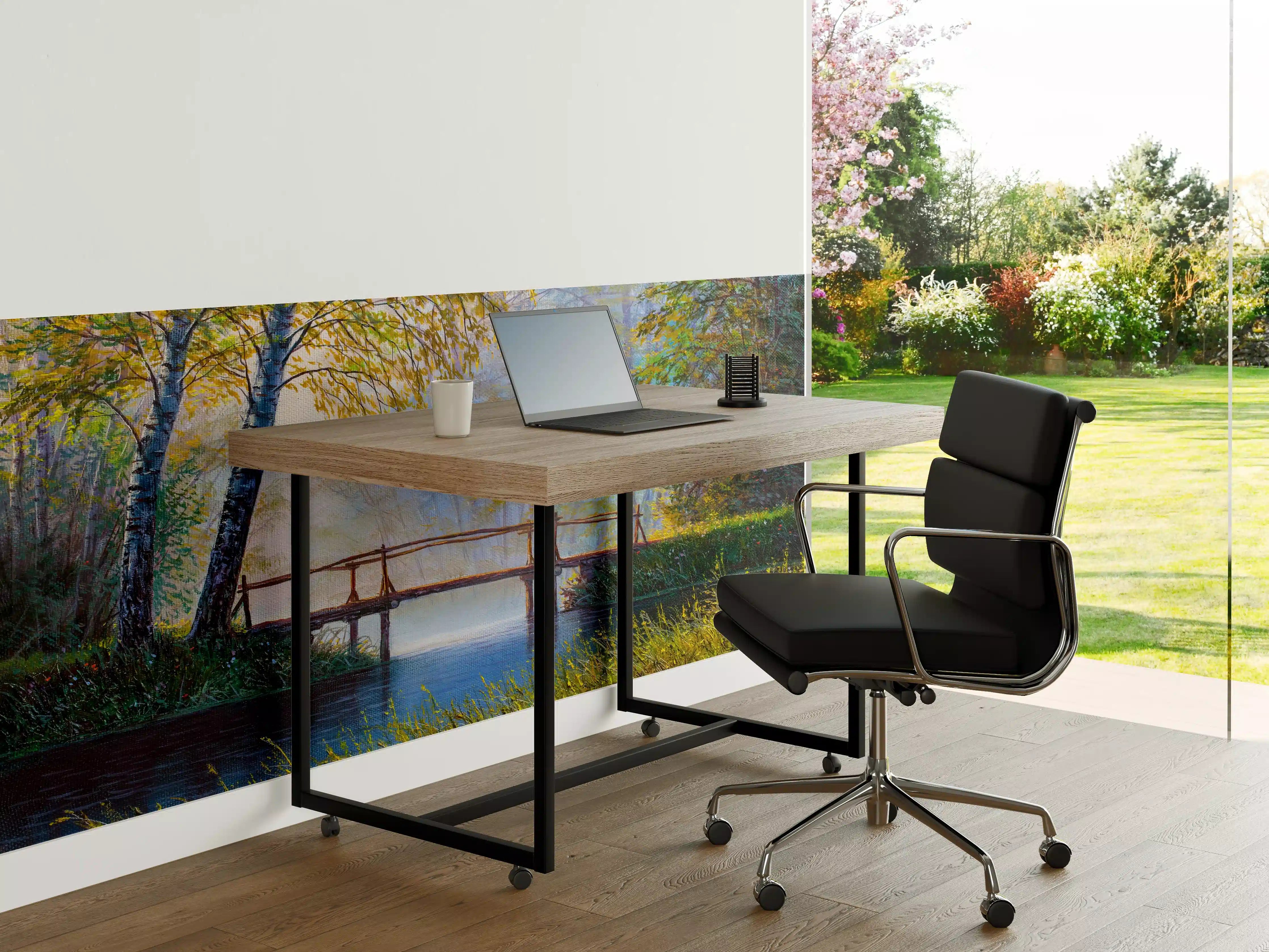 Büro Wandgestaltung - Ölgemälde idyllische Waldlandschaft