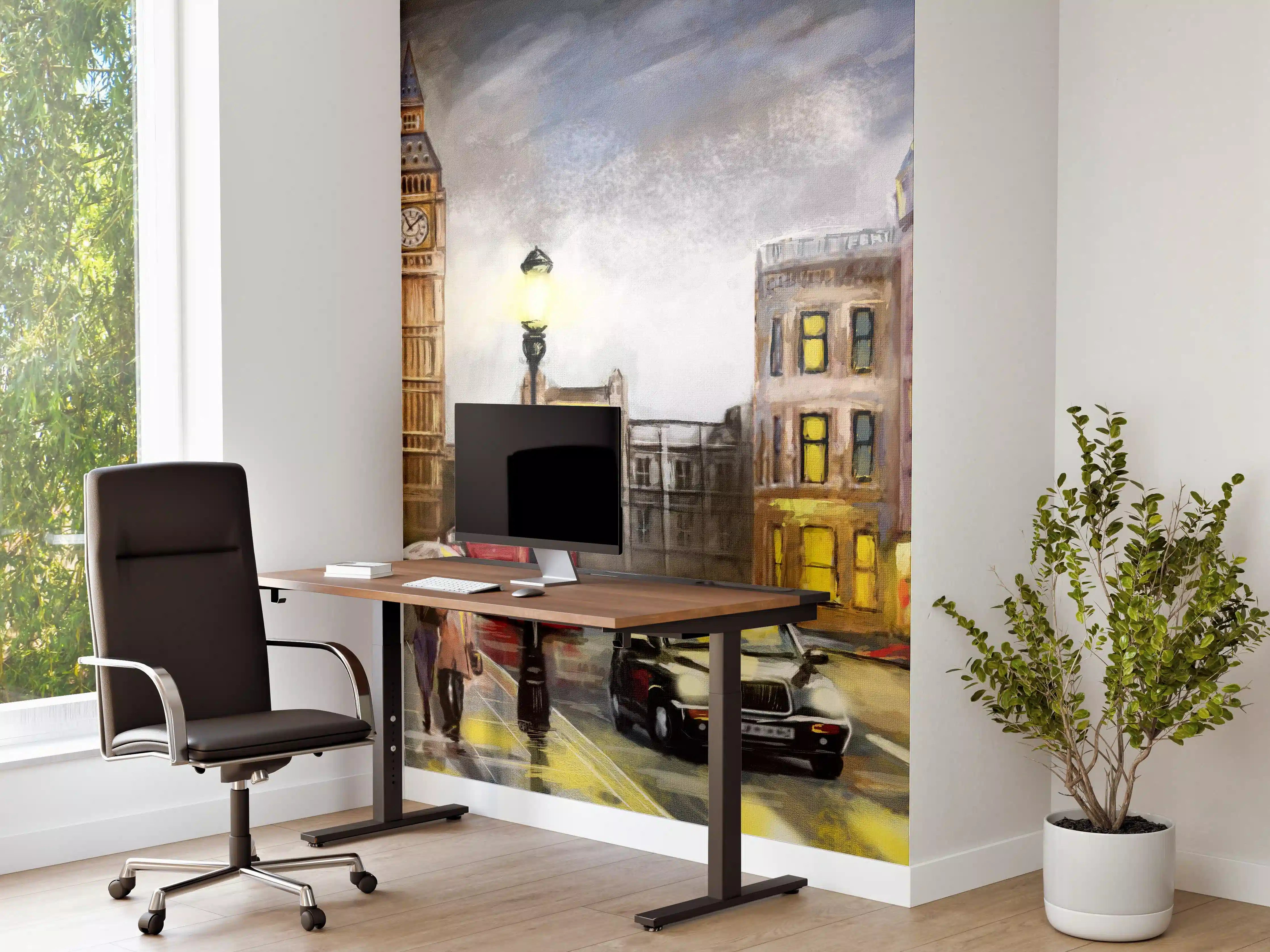 Büro Wandgestaltung - Ölgemälde von Londoner Innenstadt