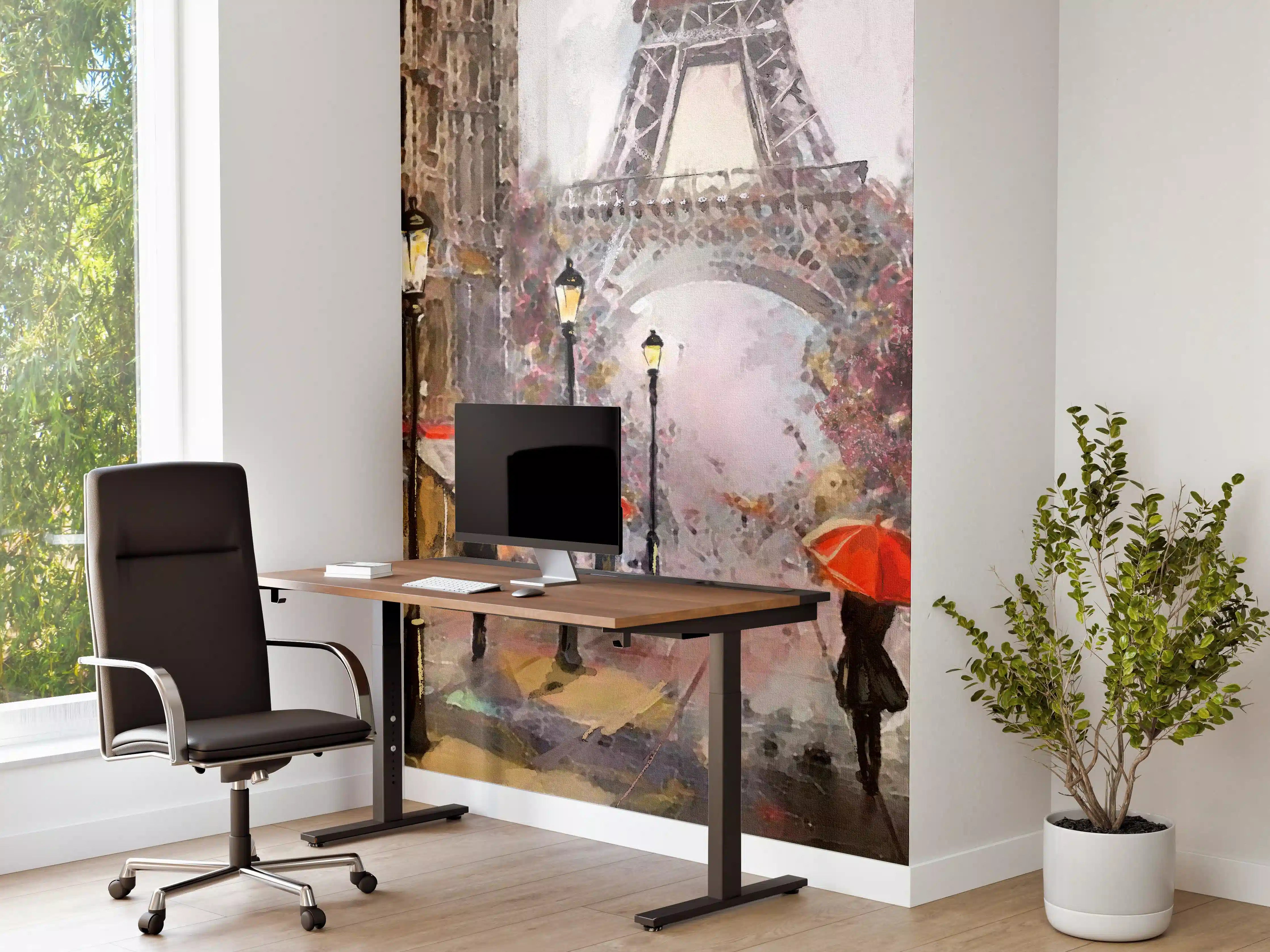 Büro Wandgestaltung - Ölgemälde von Pariser Innenstadt