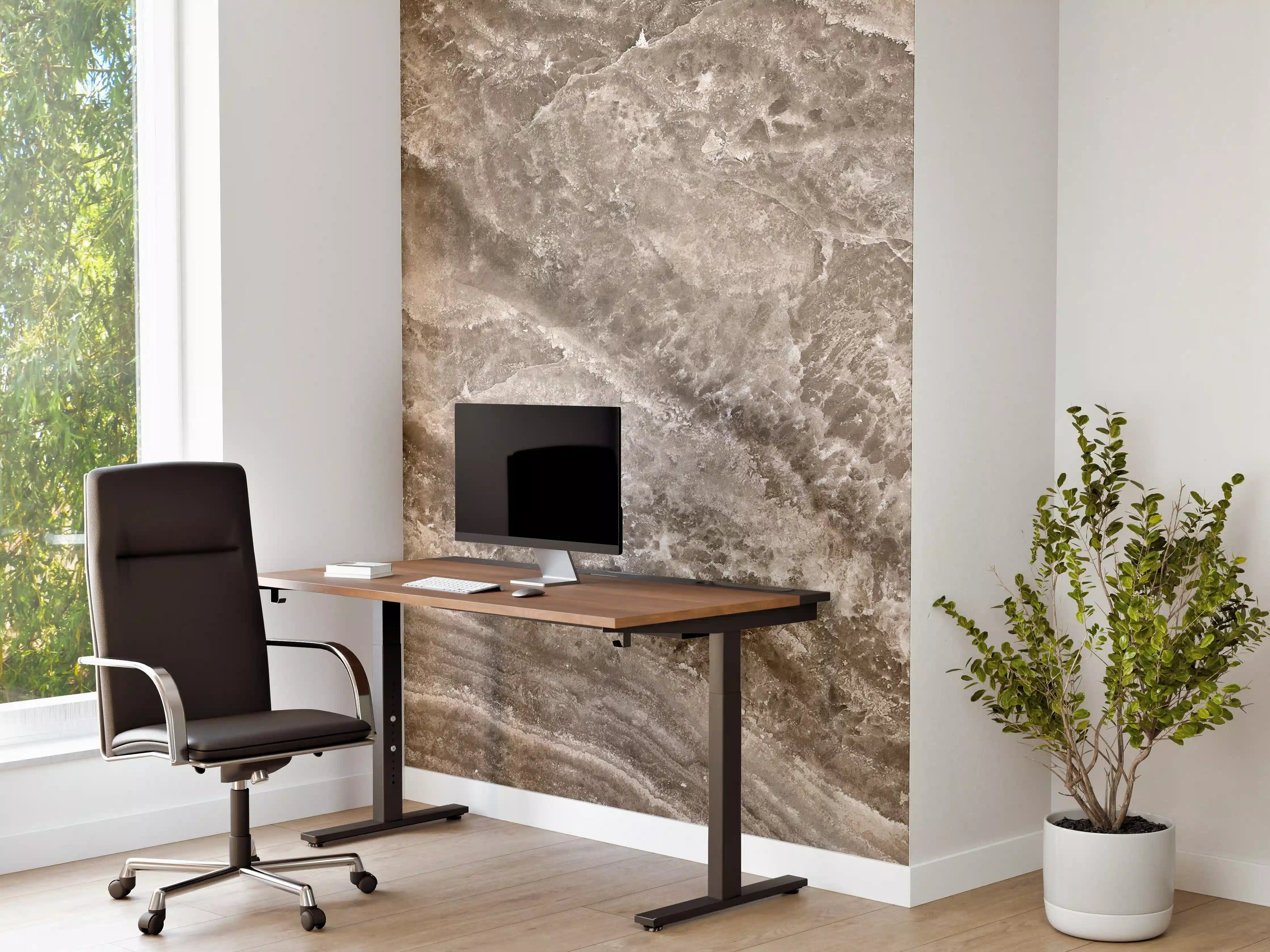 Büro Wandgestaltung - Onyx Marmortextur