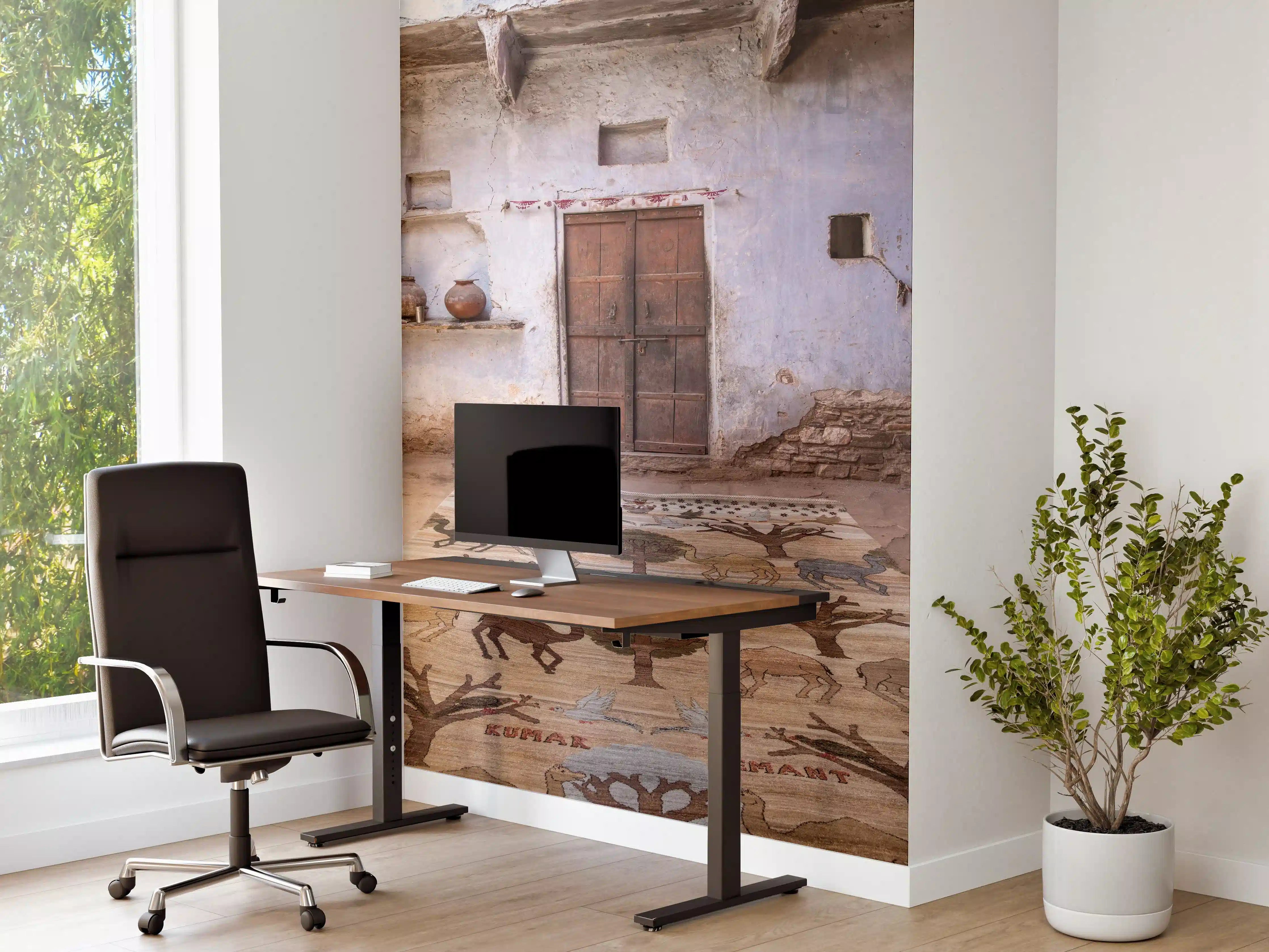 Büro Wandgestaltung - Orientalischer Teppich Antik-Look