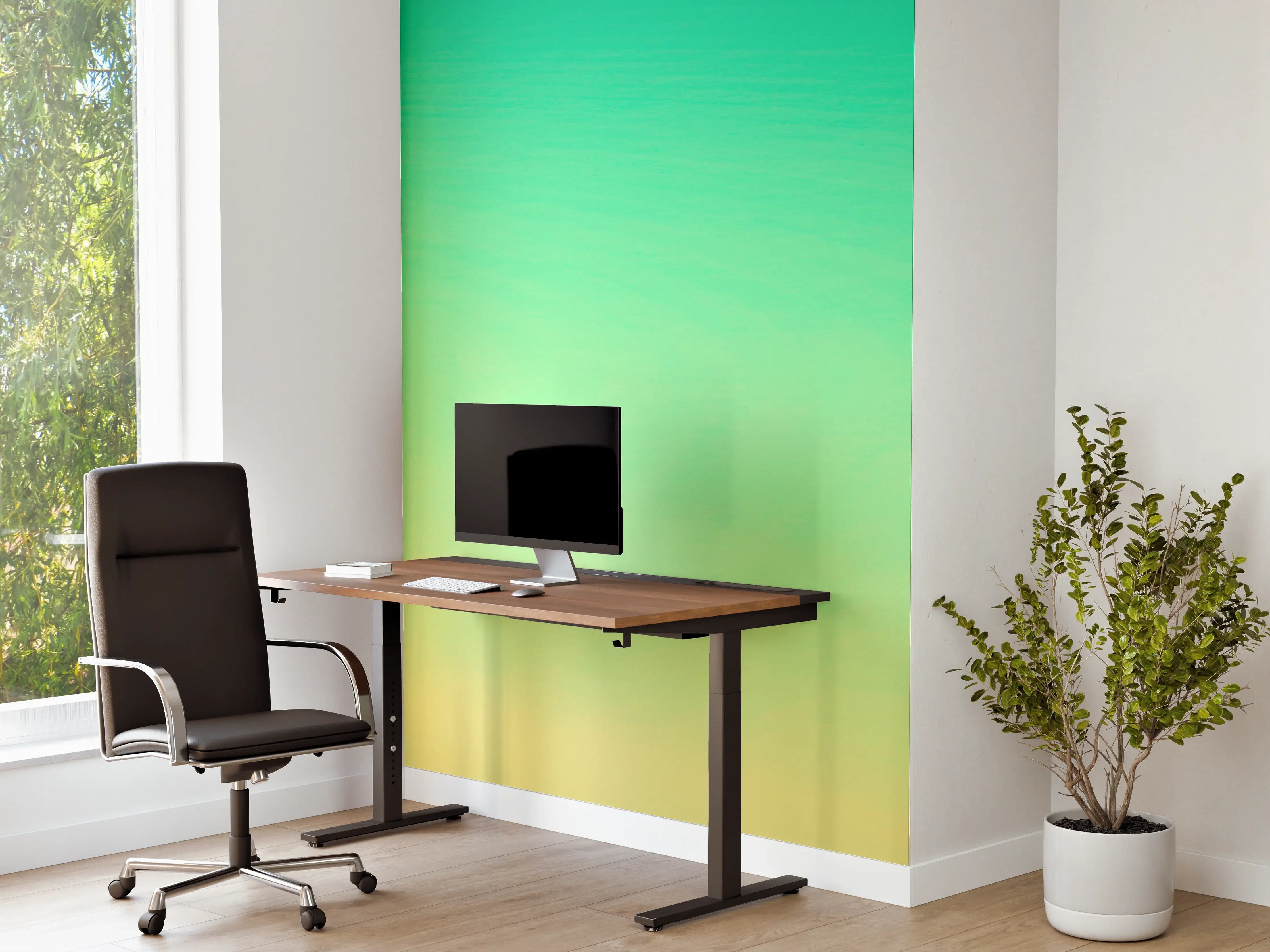 Büro Wandgestaltung - Palme im Panorama-Himmel
