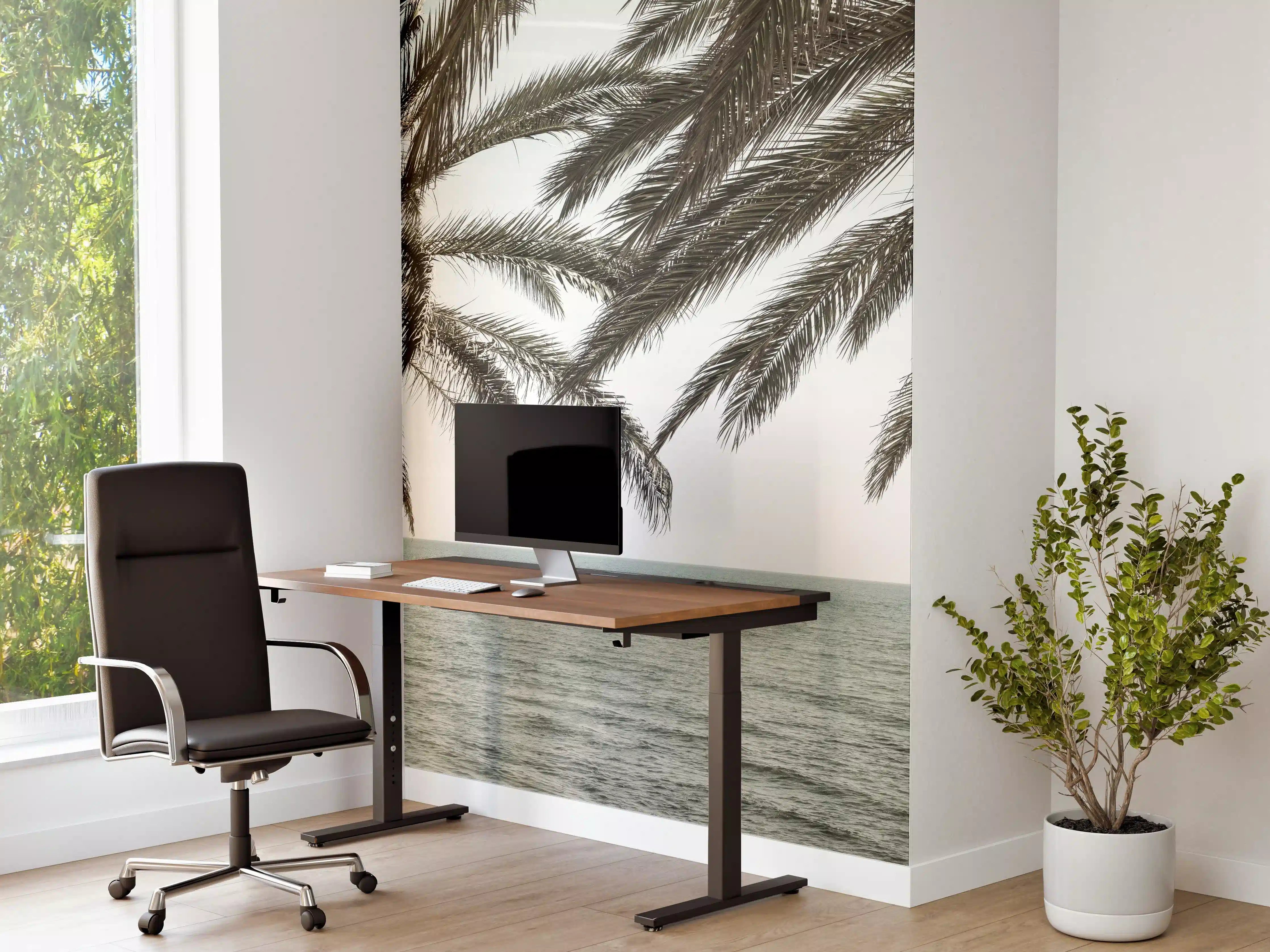 Büro Wandgestaltung - Palmen an der Küste 