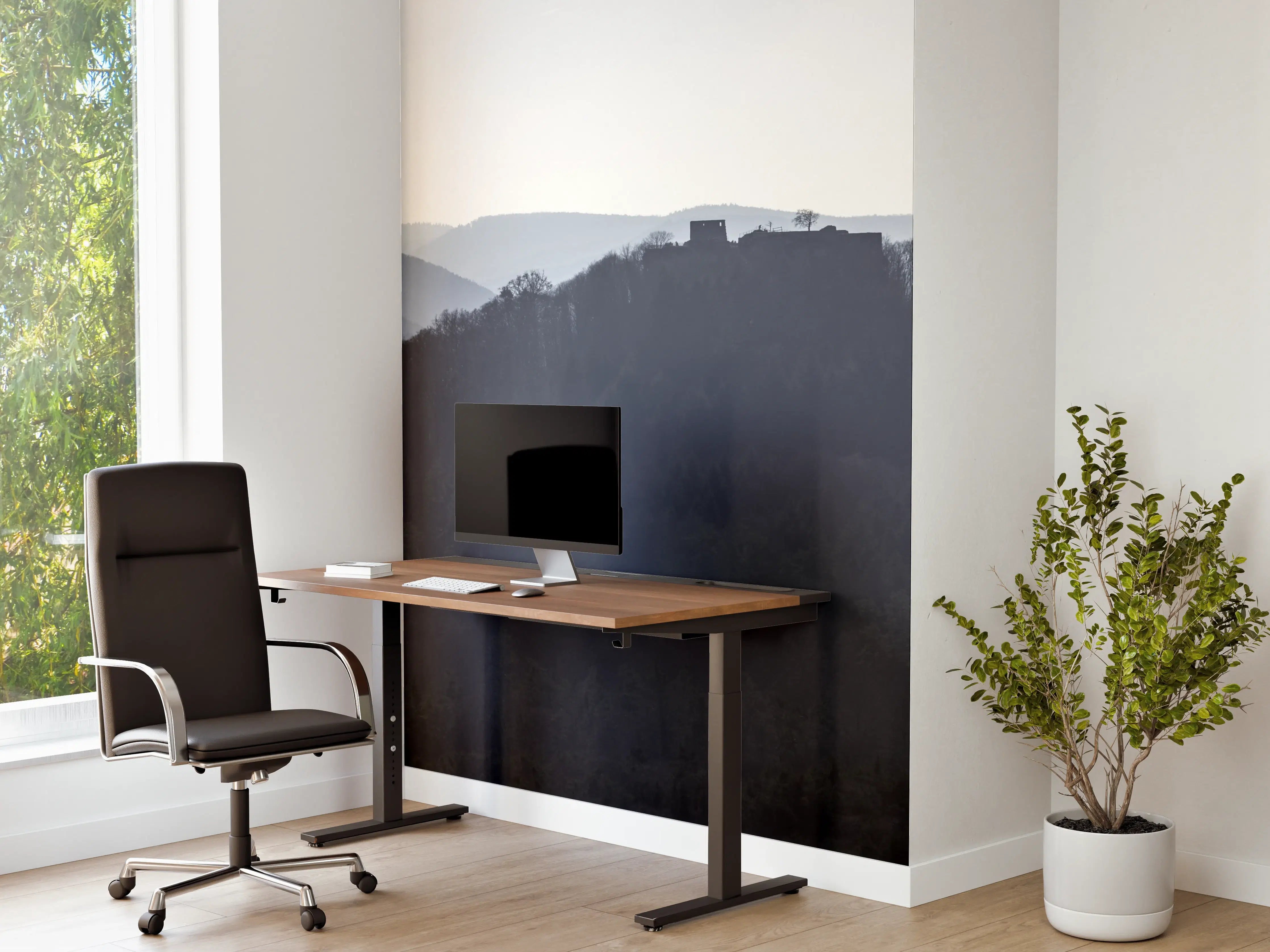 Büro Wandgestaltung - Panorama Rötzenfels auf Burg Lindelbrunn