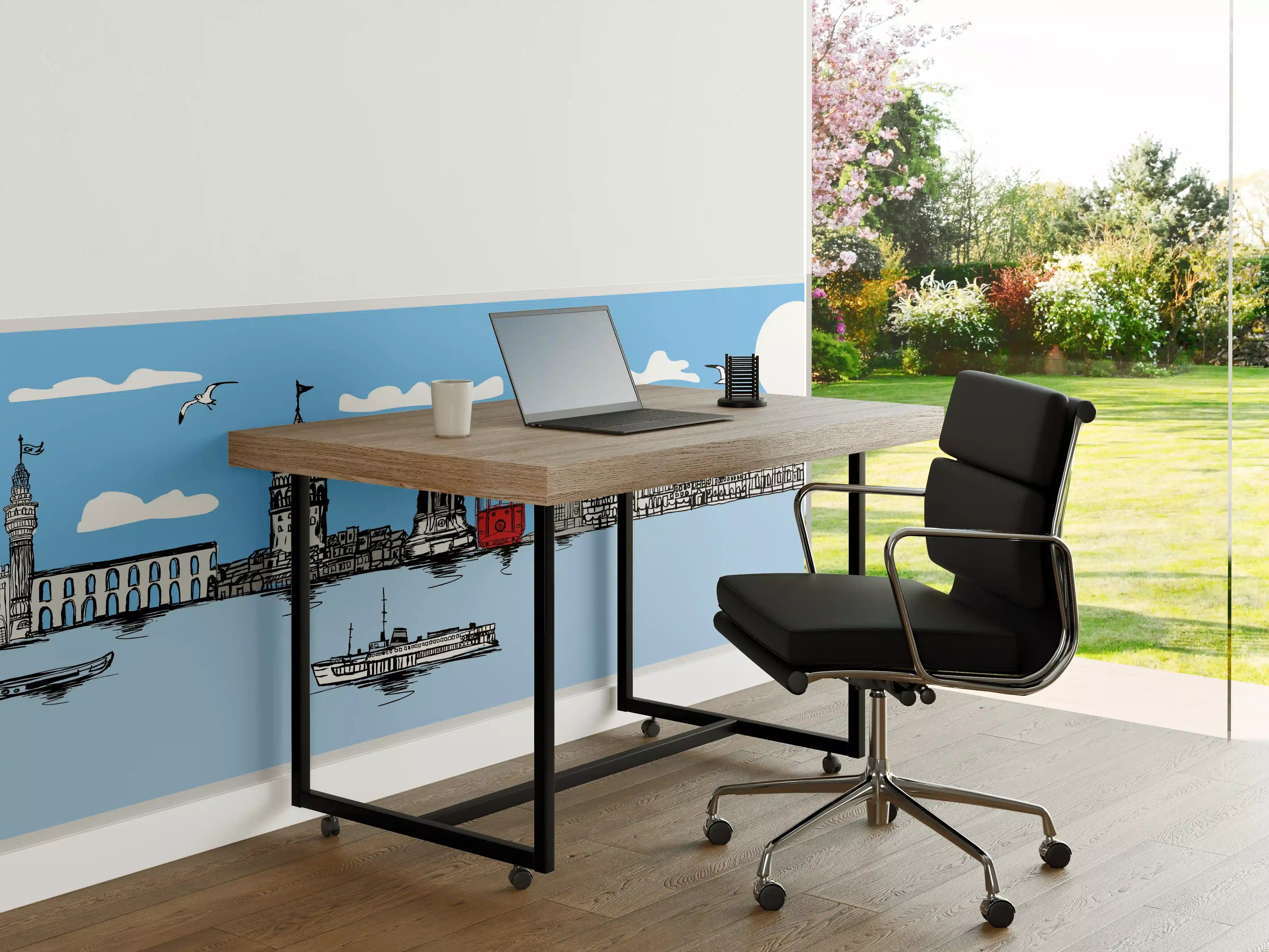 Büro Wandgestaltung - Panorama Skylines Graphic Print