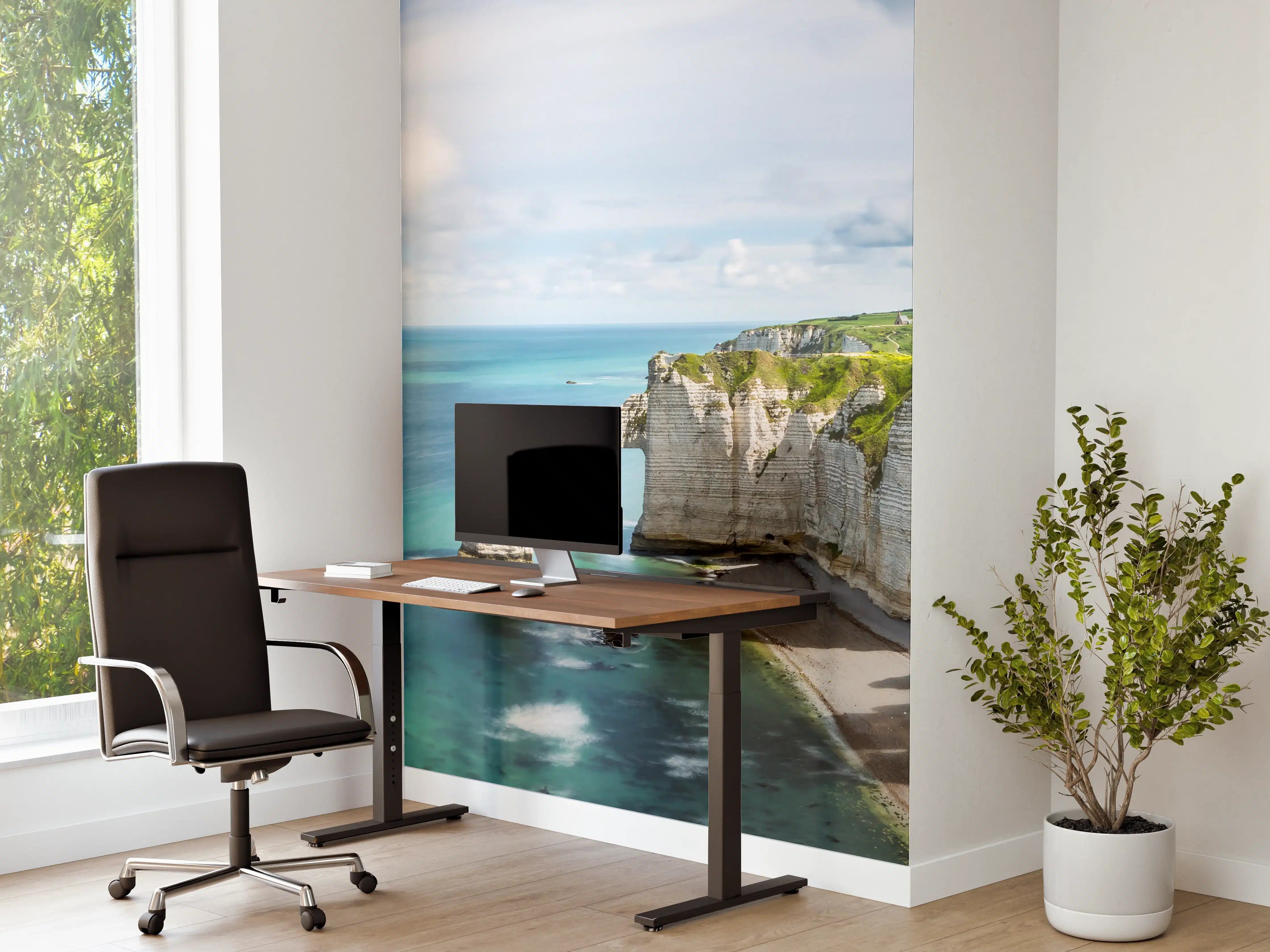 Büro Wandgestaltung - Panorama in Etretat - Normandie