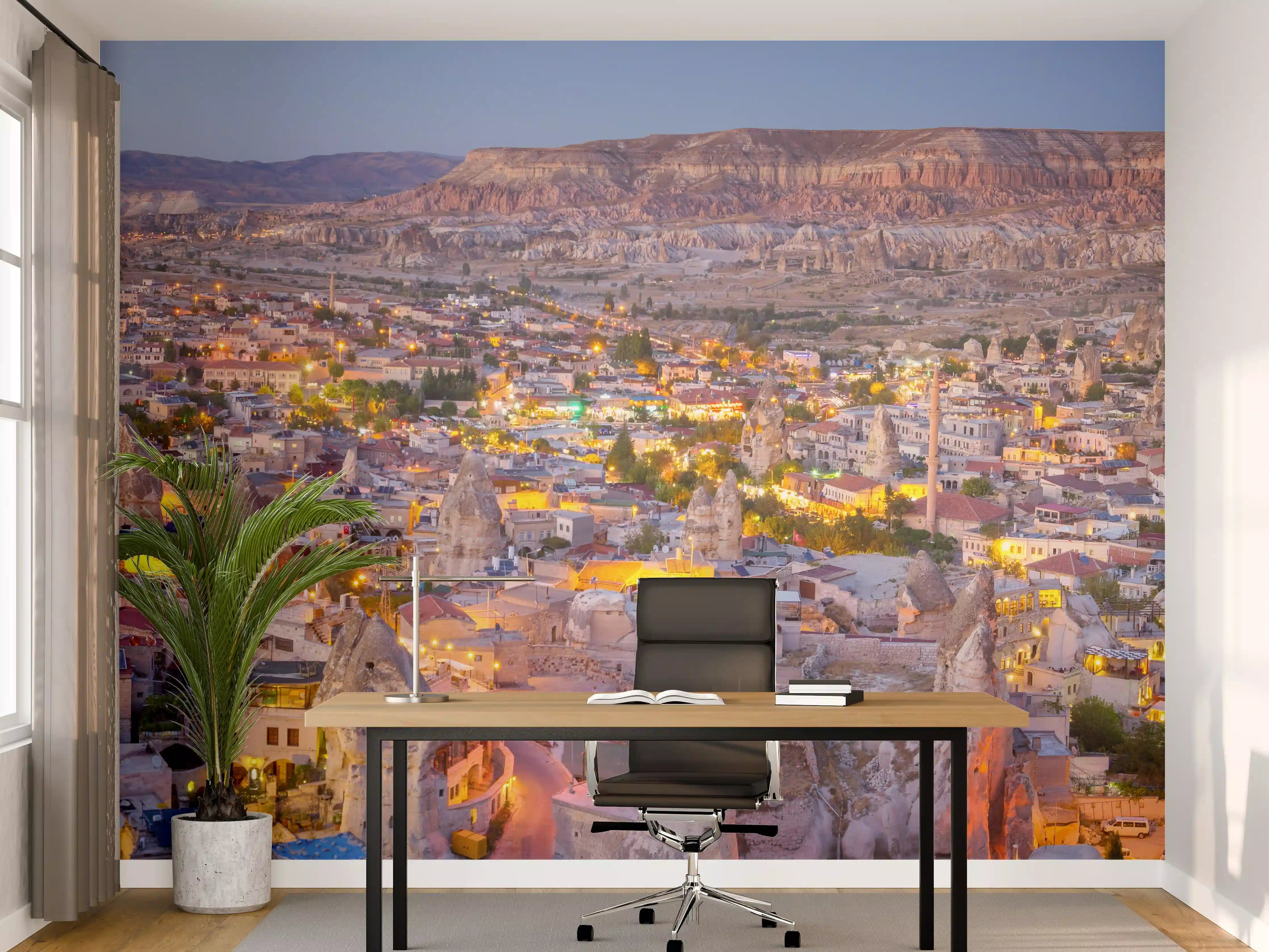 Büro Wandgestaltung - Panoramablick auf Göreme - Kapadokien