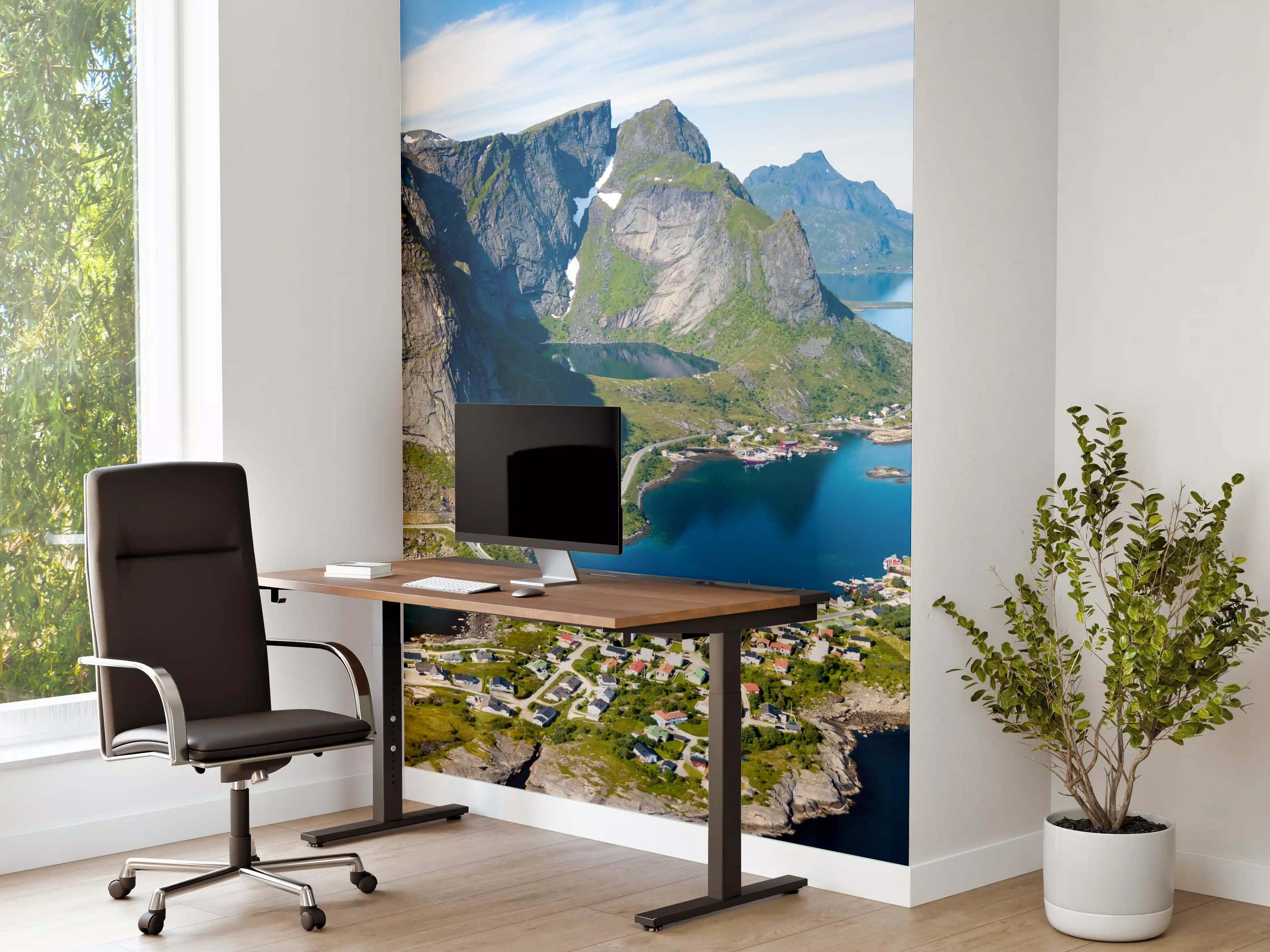 Büro Wandgestaltung - Panoramablick auf Reine