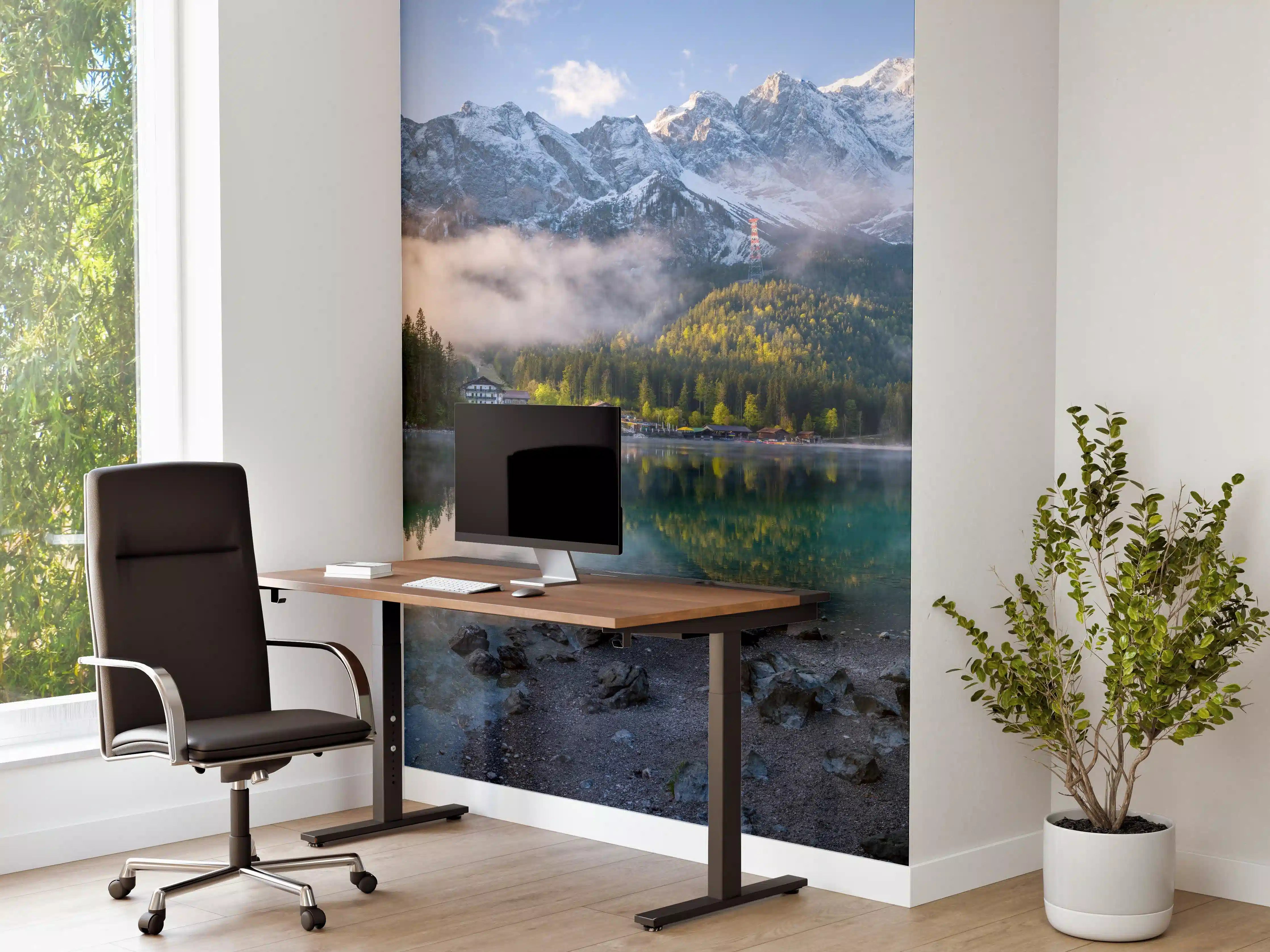 Büro Wandgestaltung - Panoramablick auf die Zugspitze