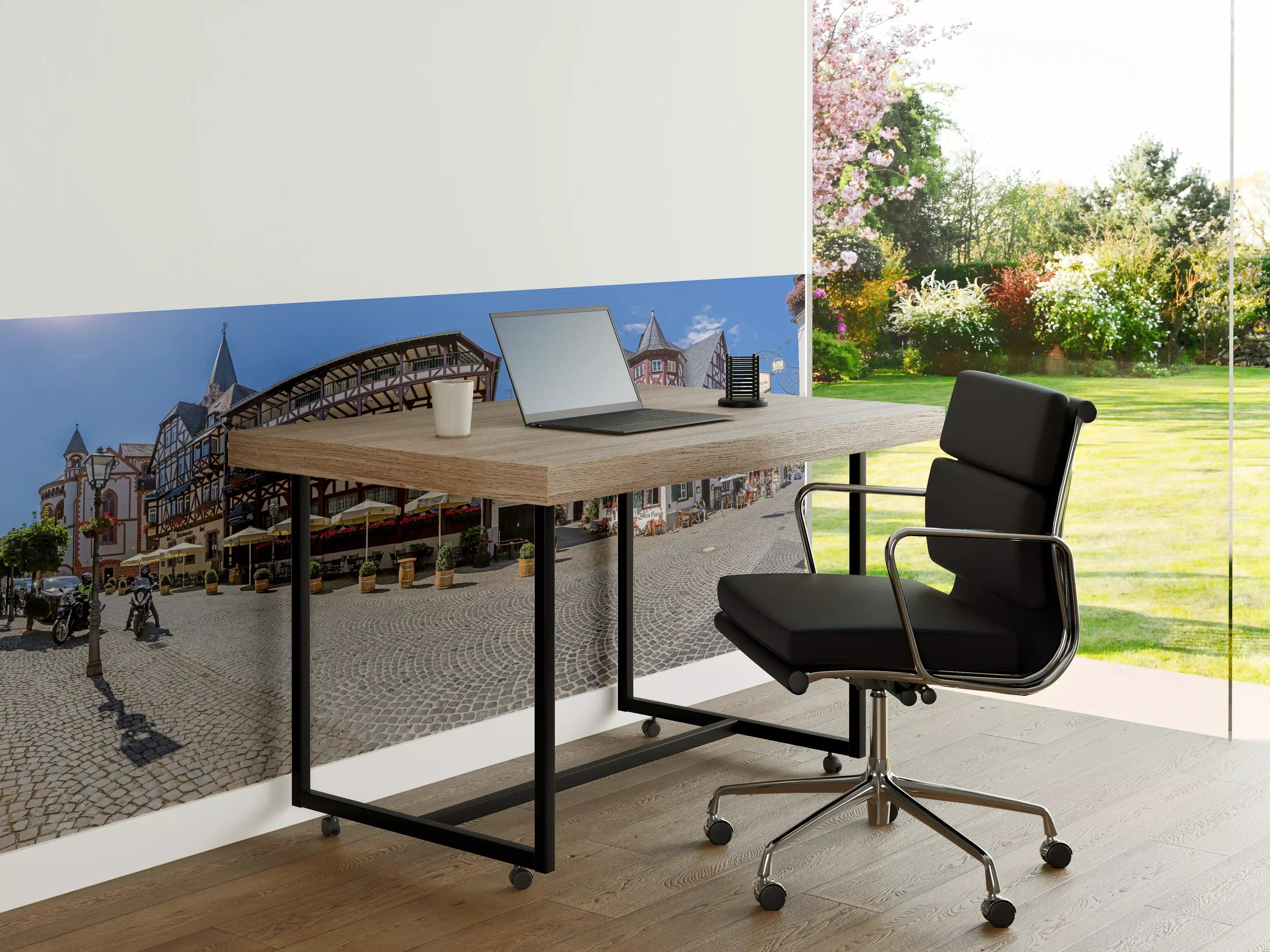 Büro Wandgestaltung - Panoramablick über Bacharach