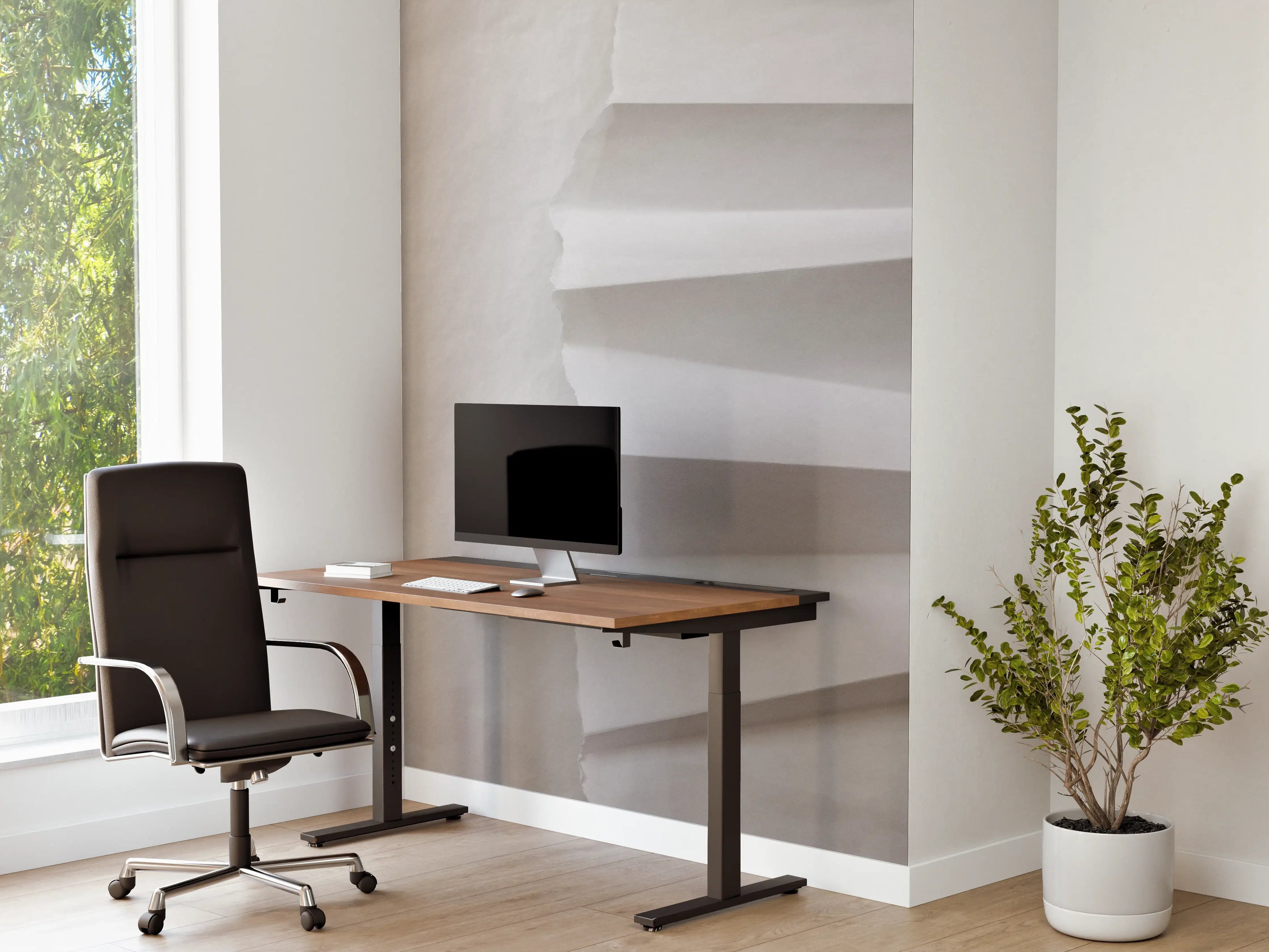 Büro Wandgestaltung - Papier-Collage in Weiß und Grau