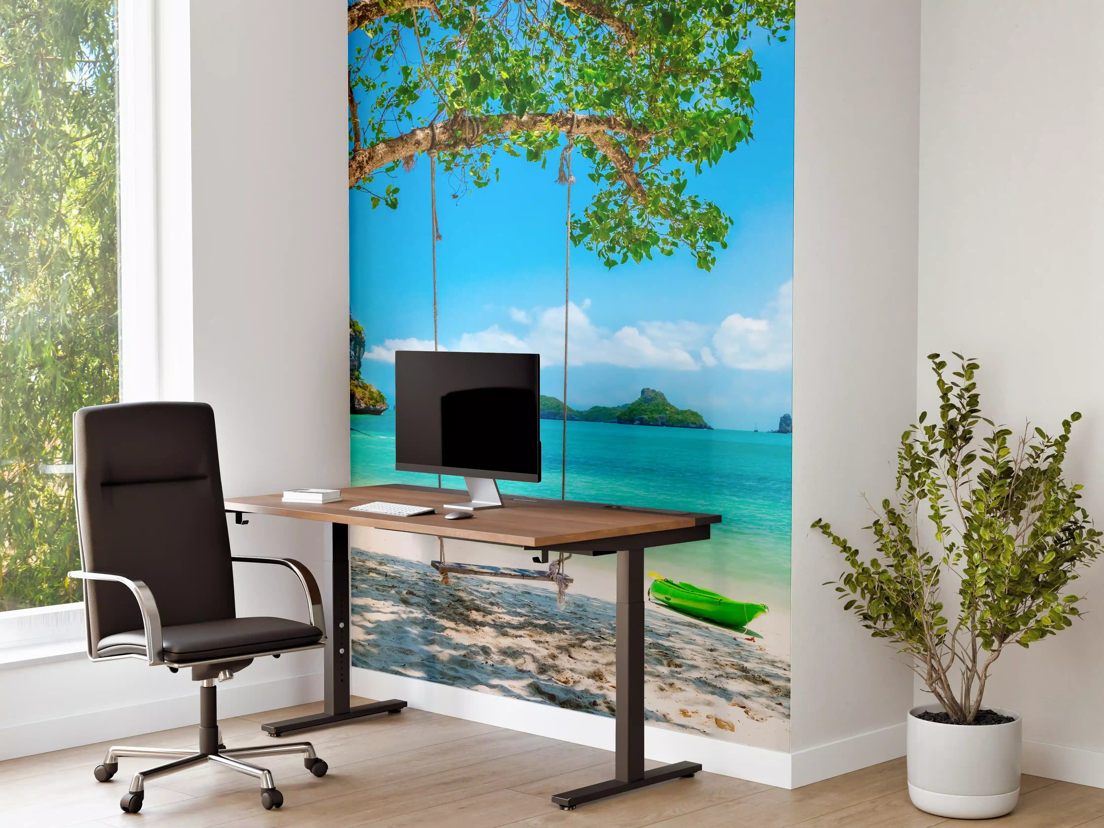 Büro Wandgestaltung - Paradiesischer Strand in Thailand