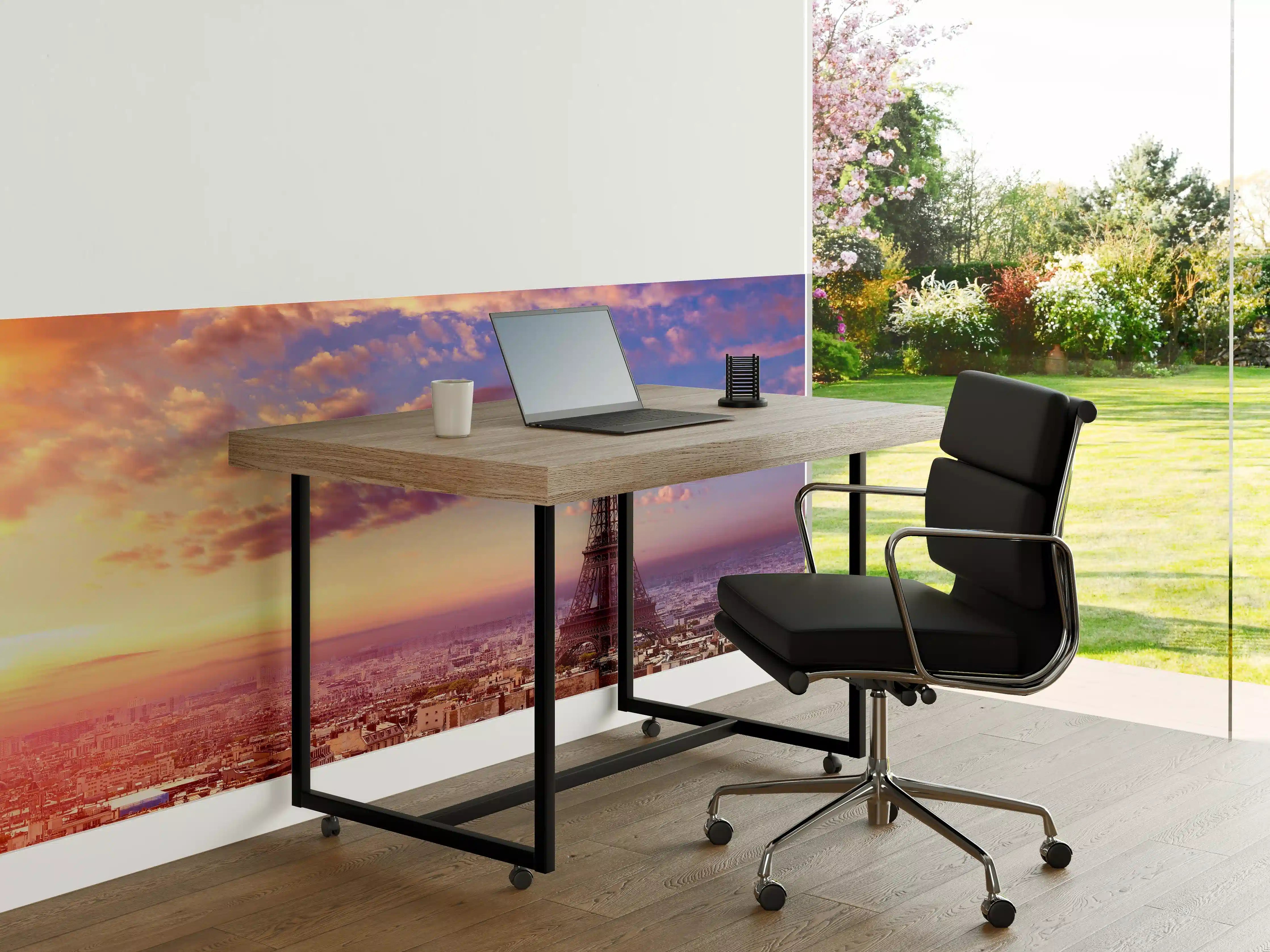 Büro Wandgestaltung - Pariser Eiffelturm aus der Luft 
