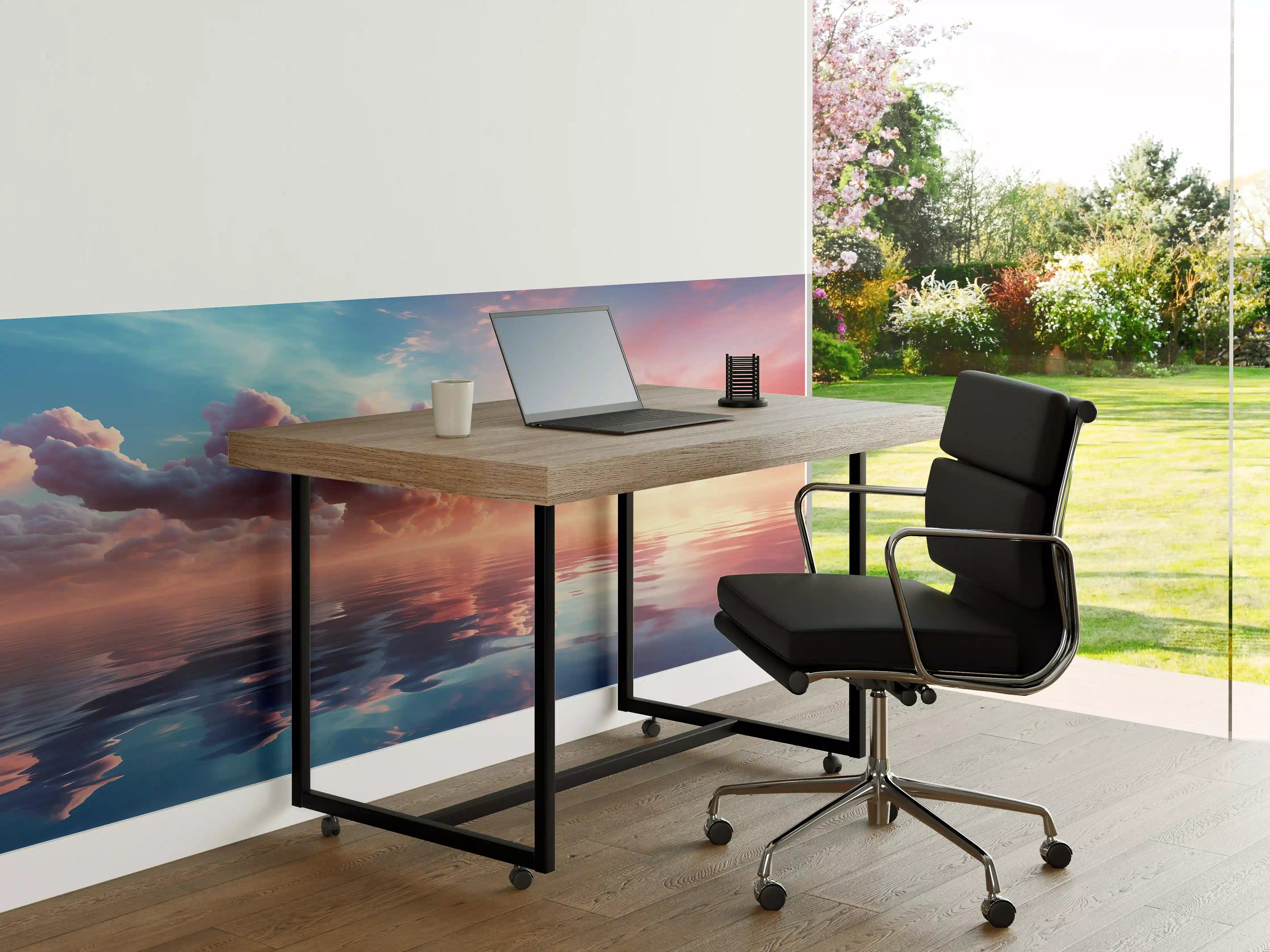 Büro Wandgestaltung - Pastell-Sonnenuntergang über Meer