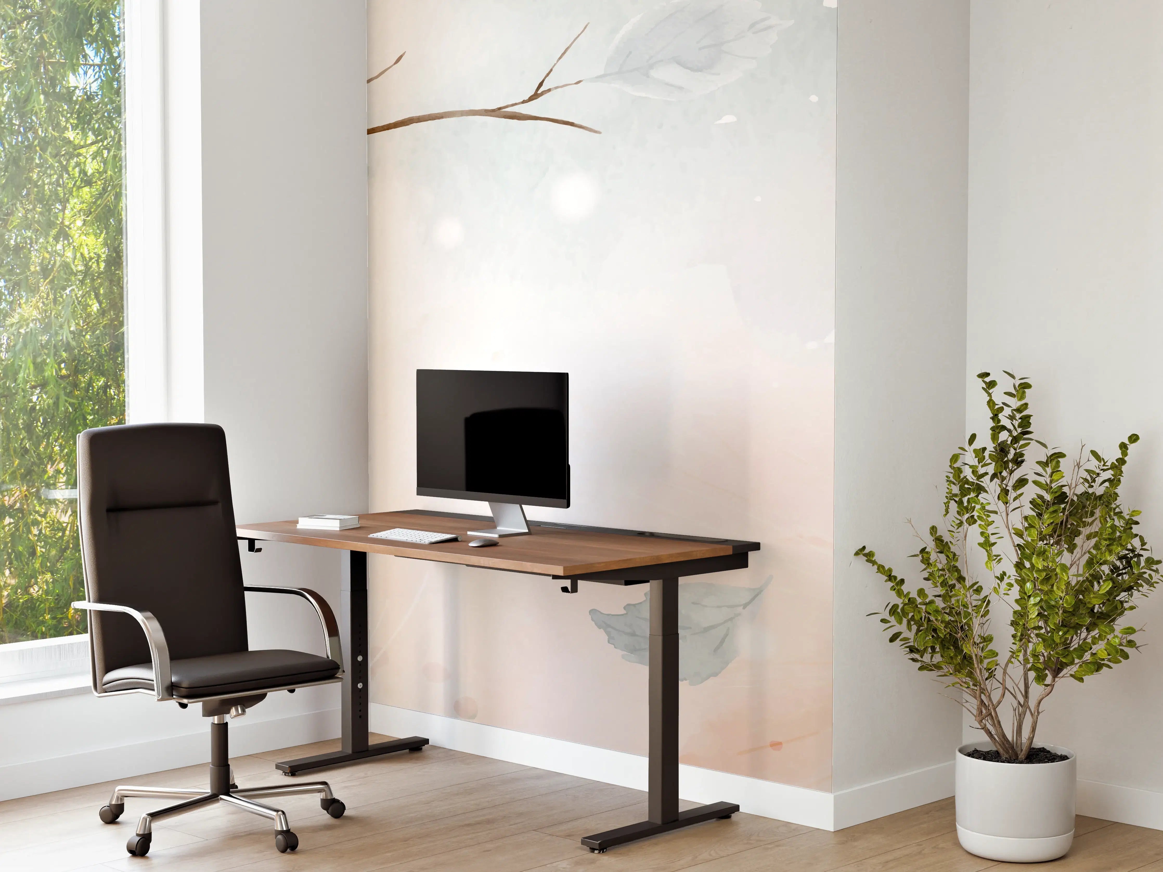 Büro Wandgestaltung - Pastell Winter Zweige