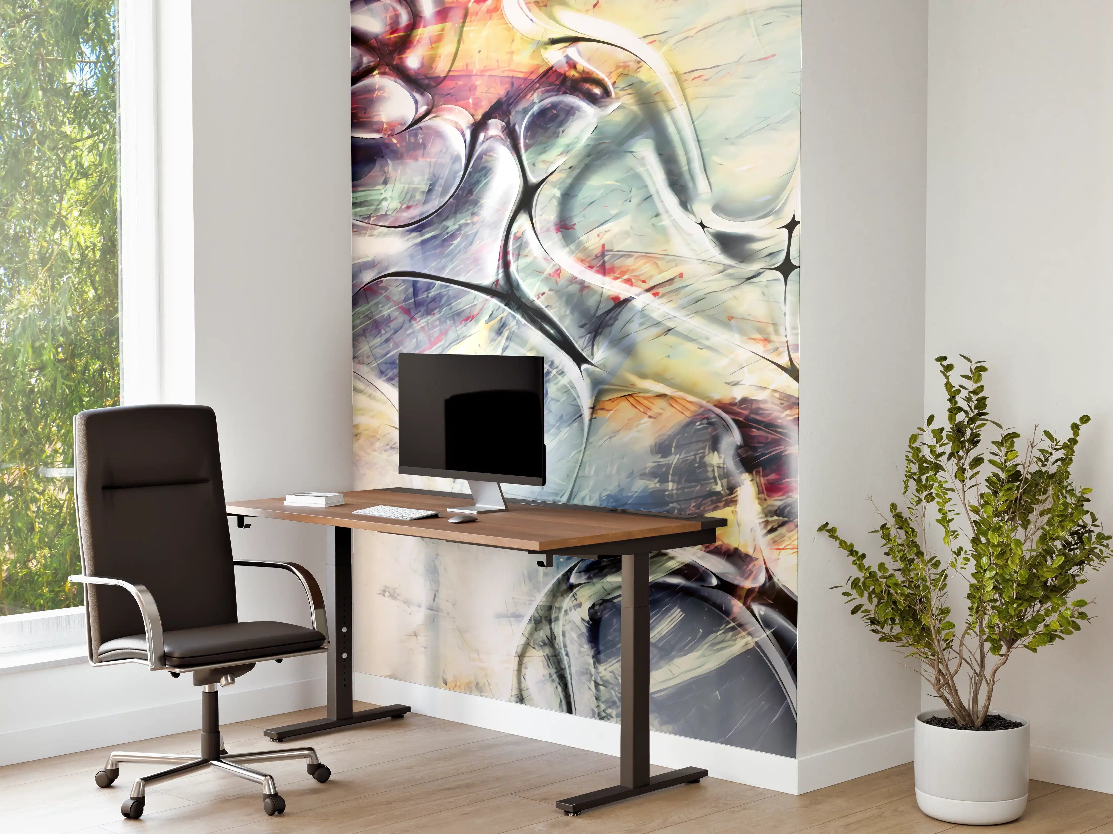 Büro Wandgestaltung - Pastellfarben Kunst