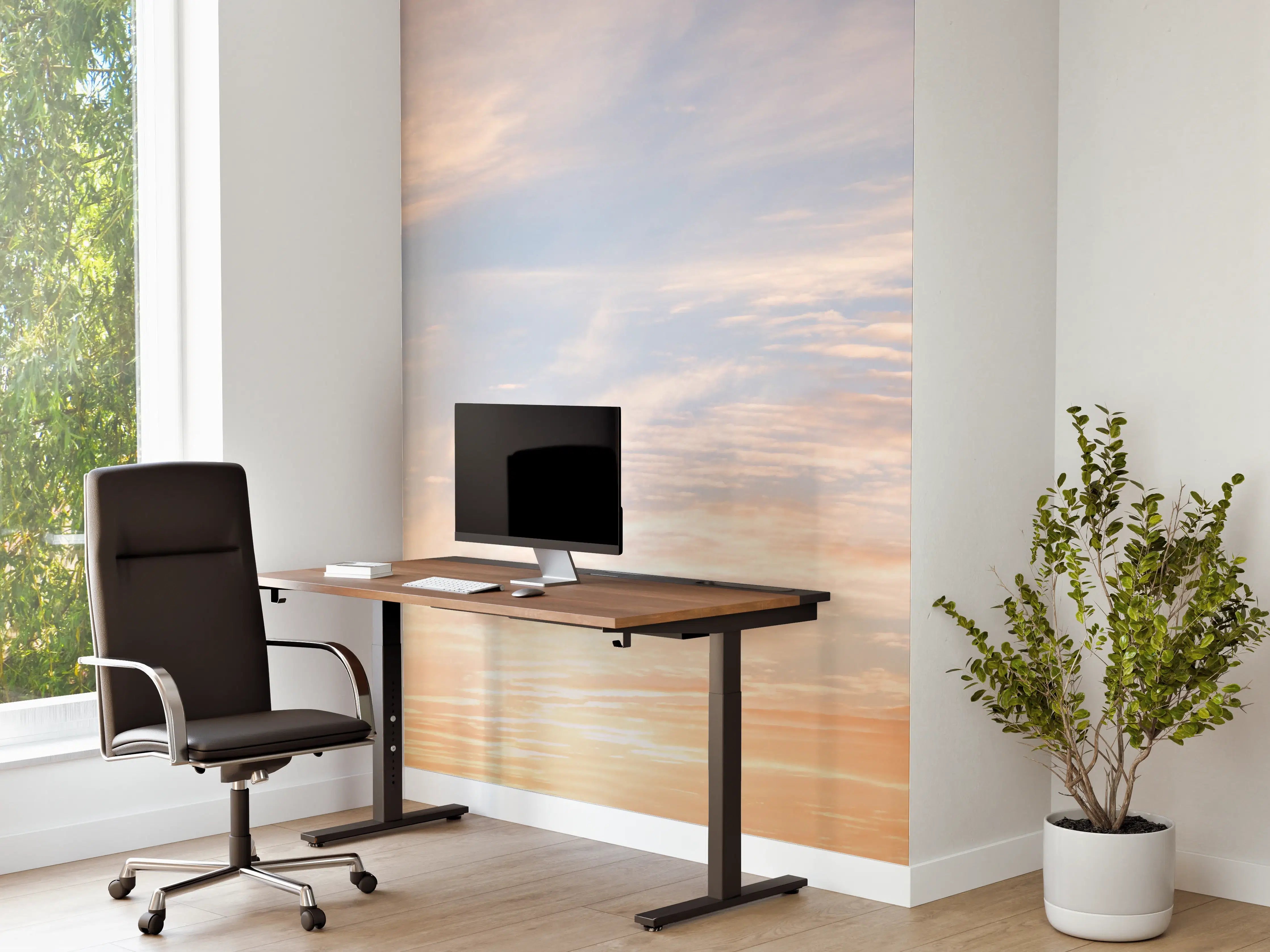 Büro Wandgestaltung - Pastellhimmel bei Sonnenuntergang