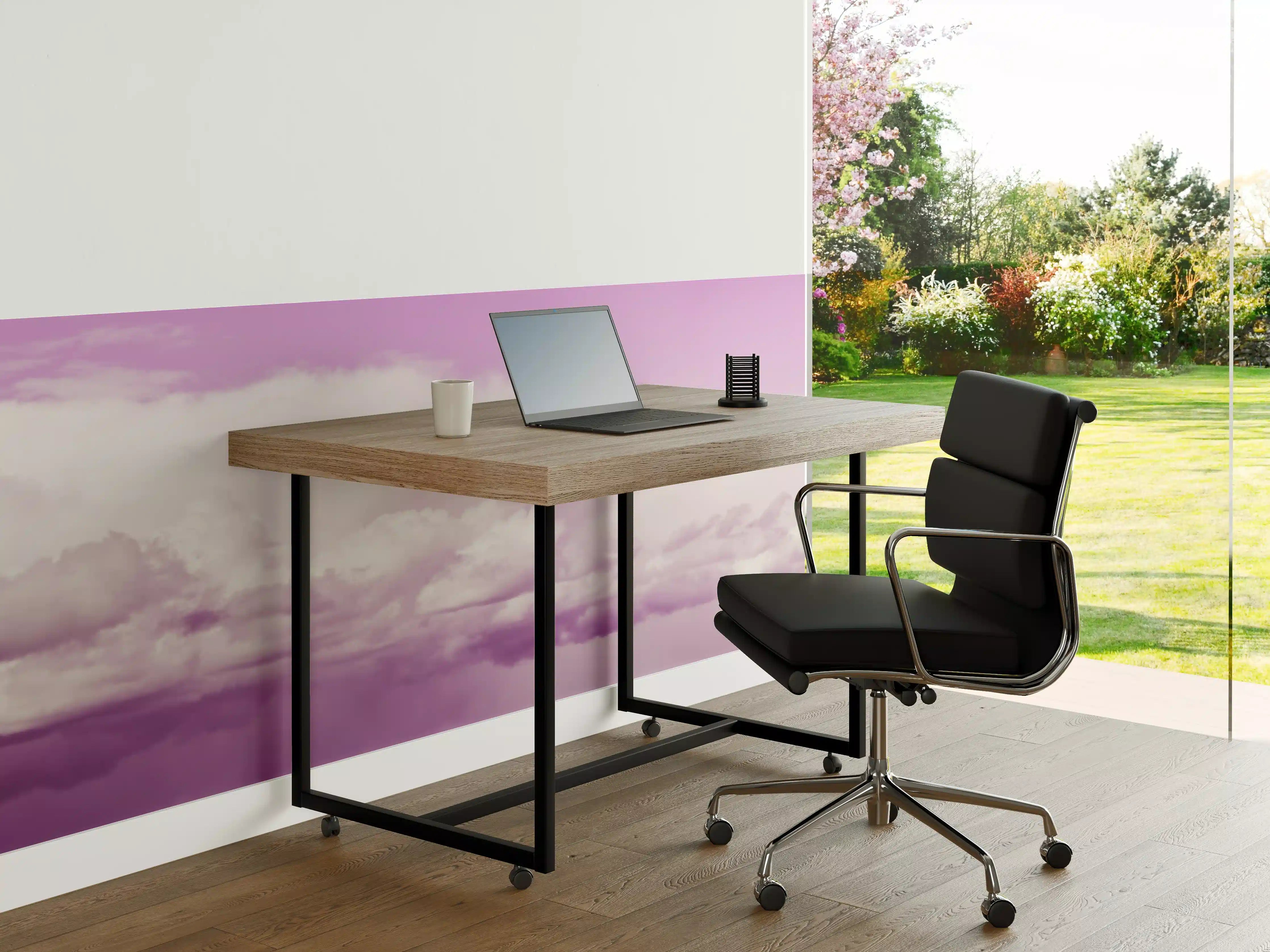 Büro Wandgestaltung - Pastellrosa Himmelspanorama