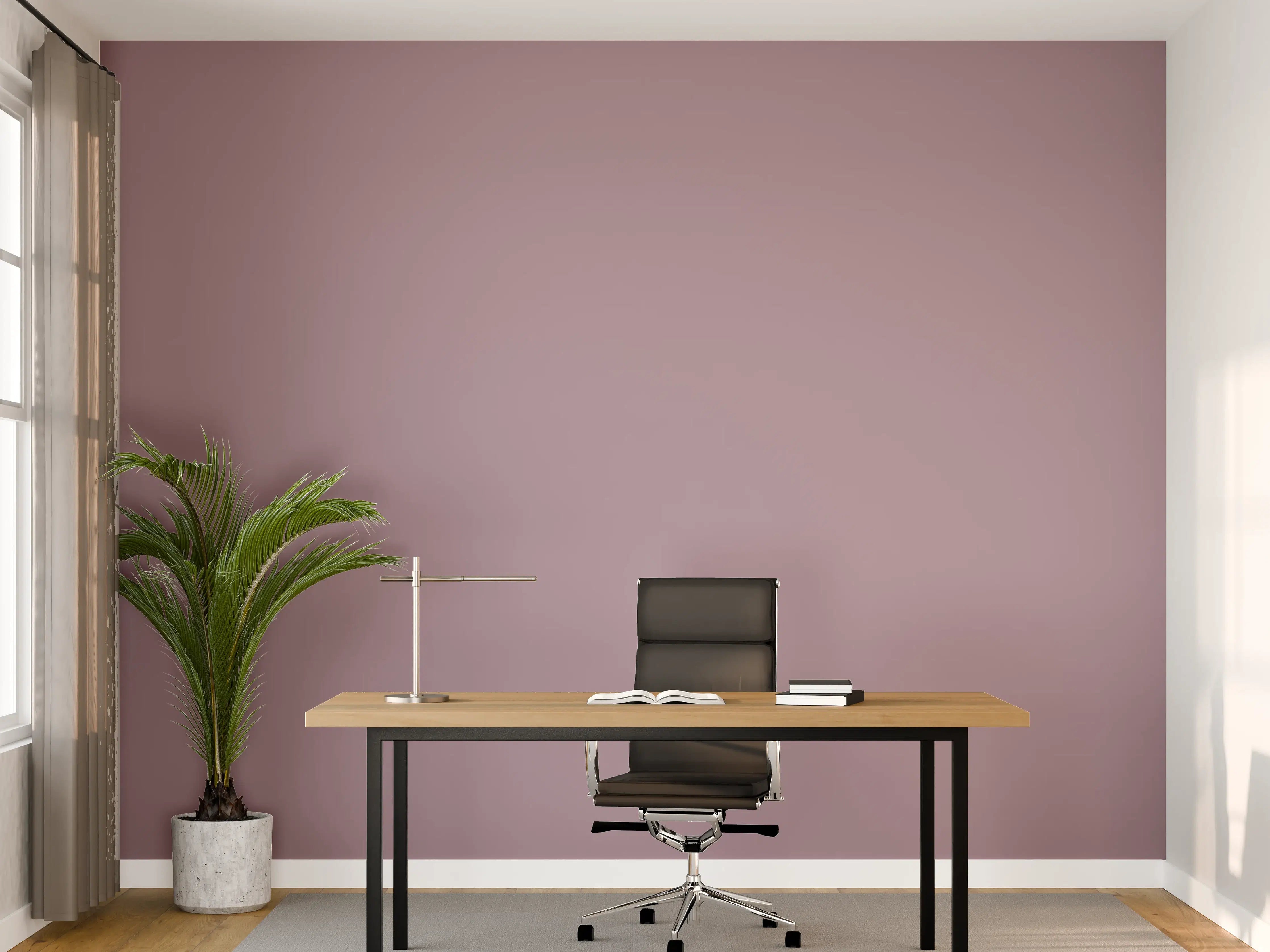 Büro Wandgestaltung - Pastellviolett mit Grauschleier