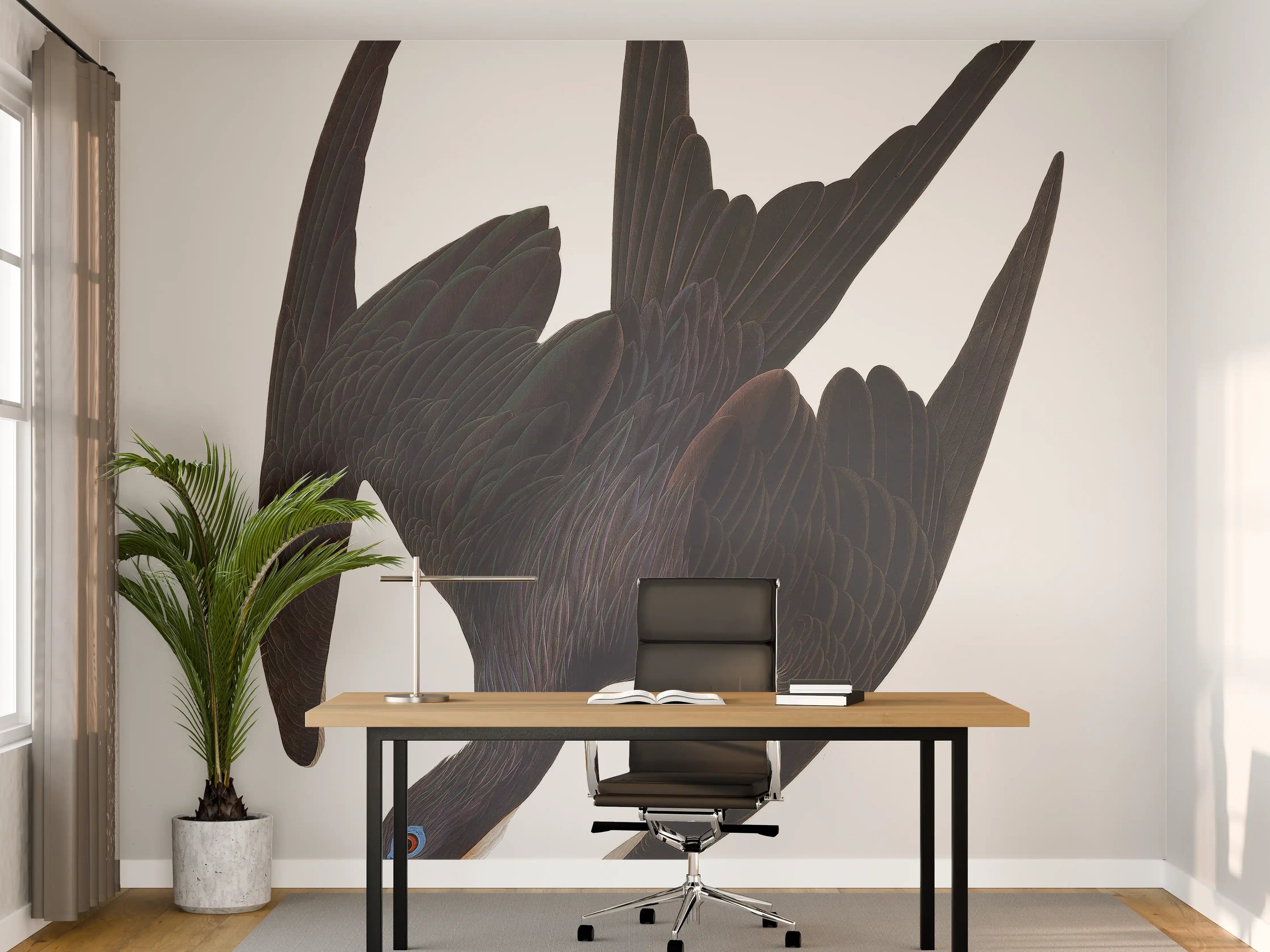 Büro Wandgestaltung - Pelikan Portrait - Robert Havell 