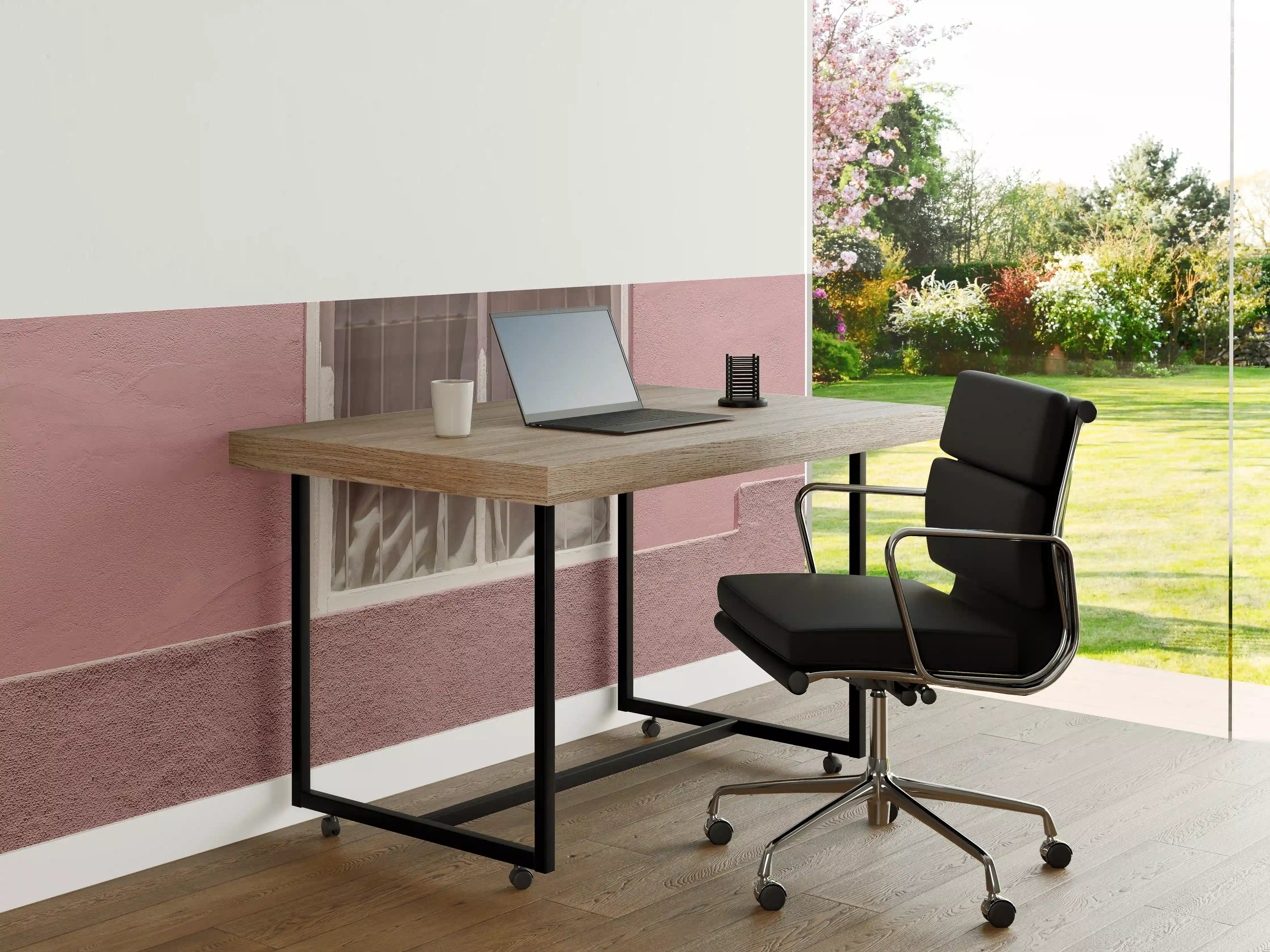 Büro Wandgestaltung - Pinkes Wandbild Urbaner Chic