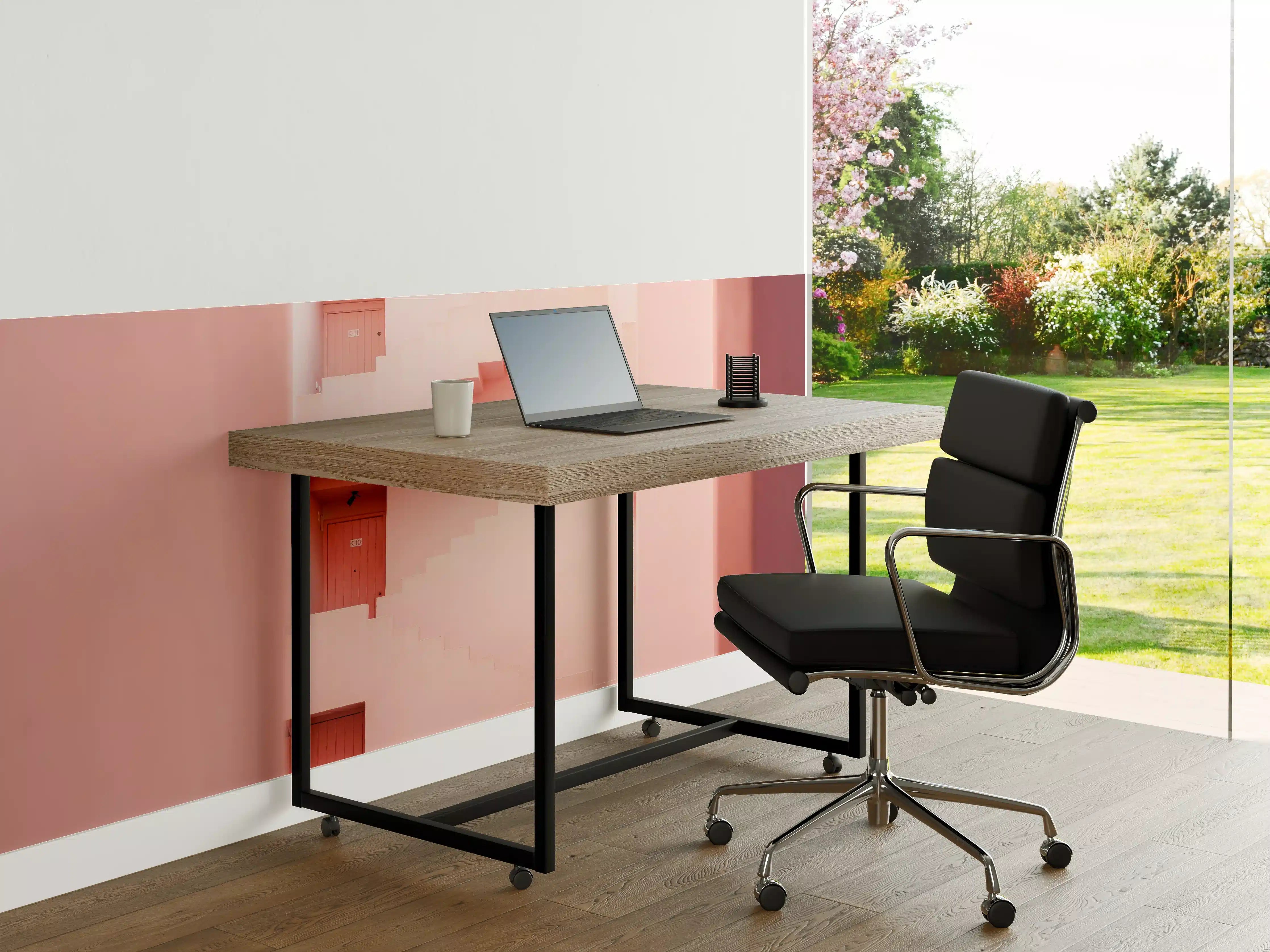 Büro Wandgestaltung - Pinkfarbene Architektur Spaniens