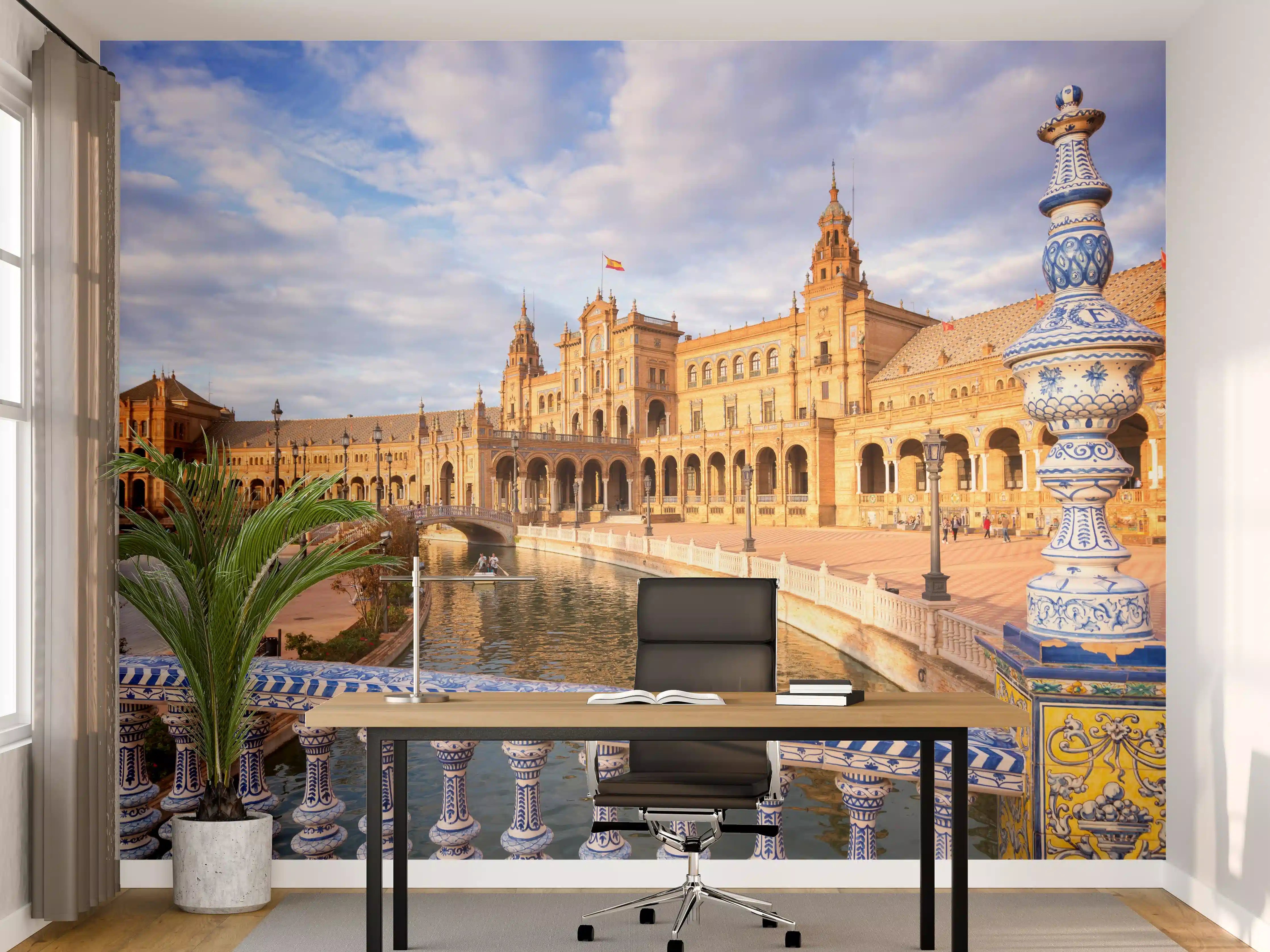 Büro Wandgestaltung - Plaza de Espana in Sevilla