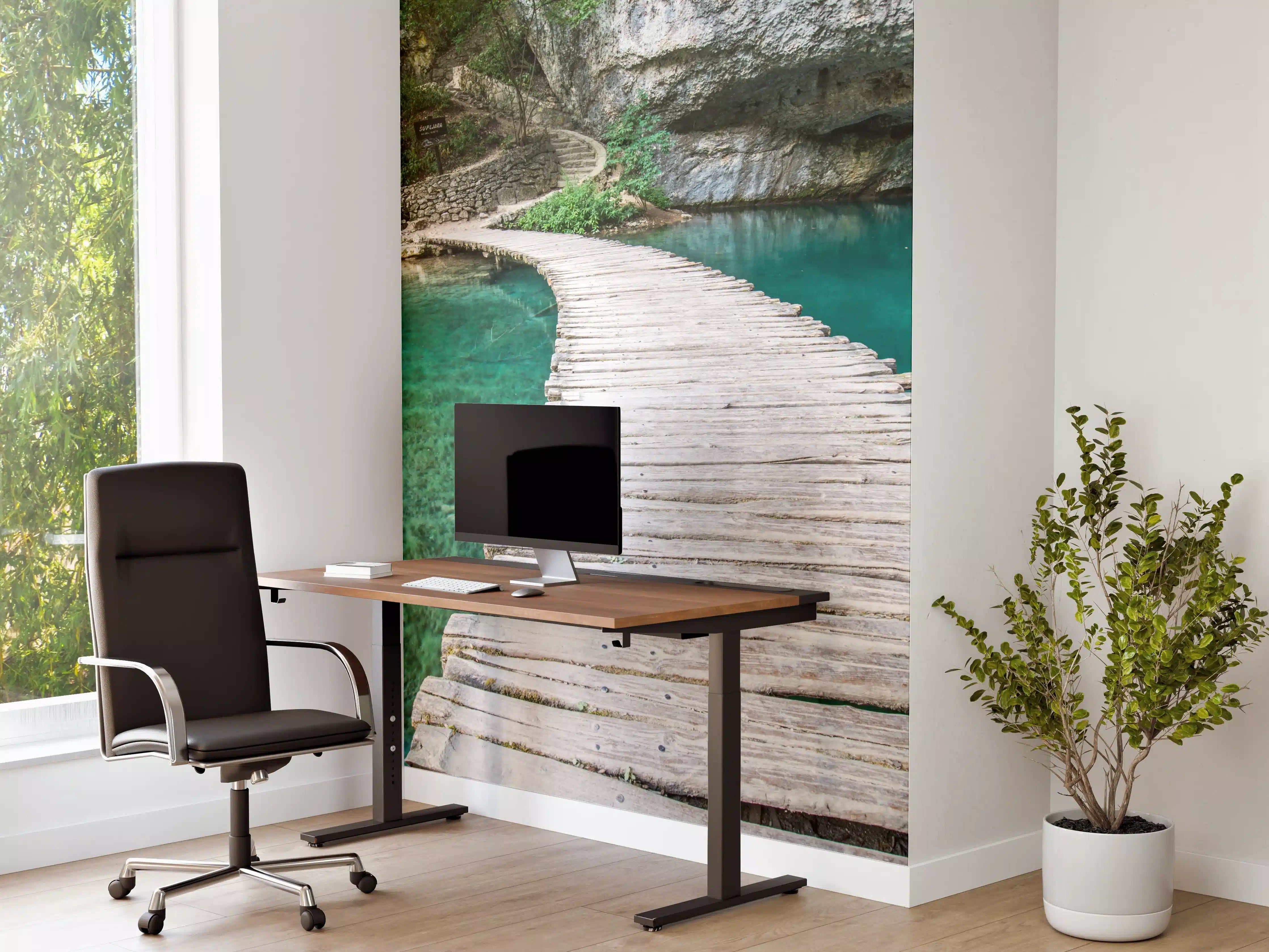 Büro Wandgestaltung - Plitvicer Brücke in Kroatien