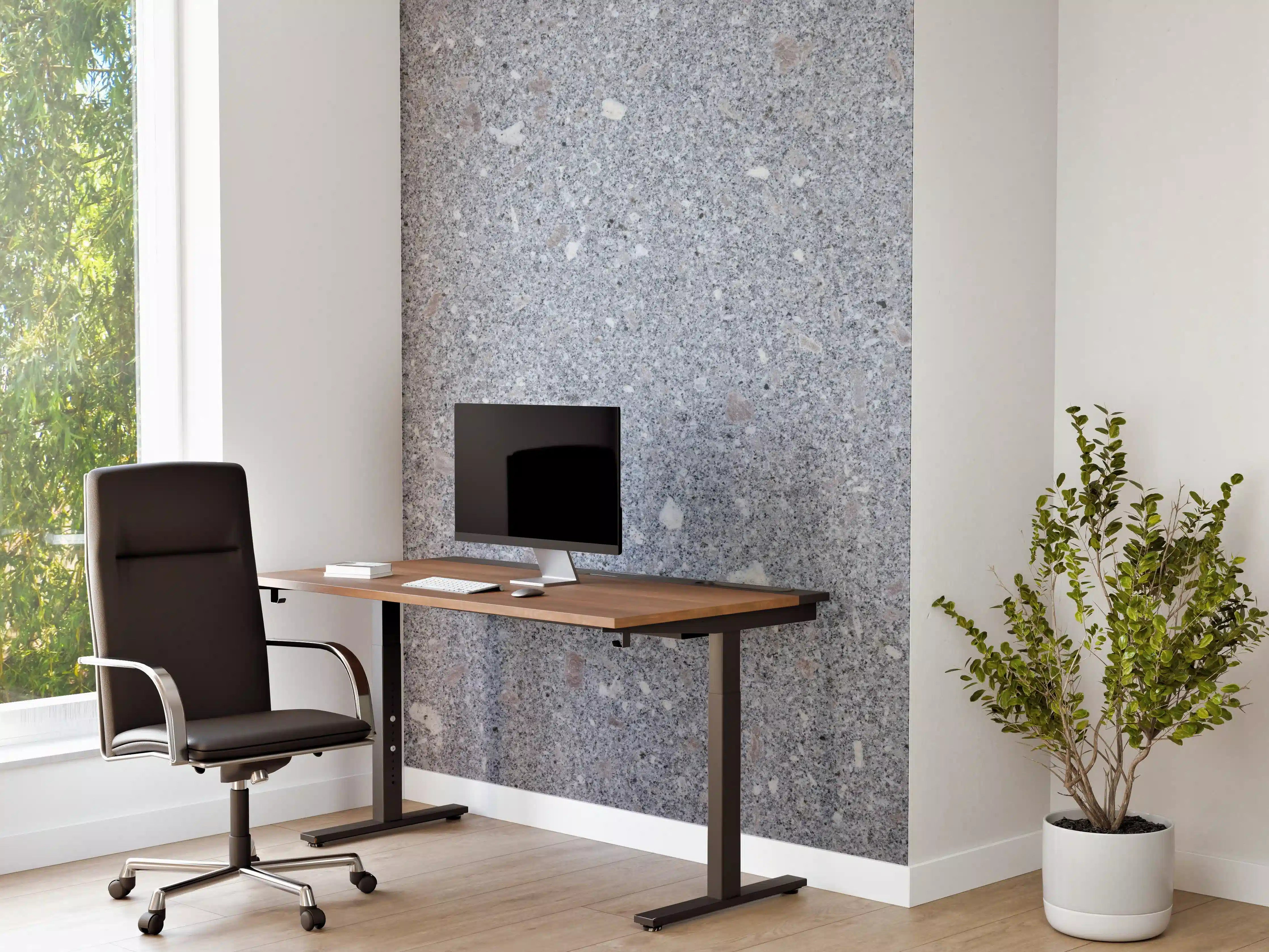 Büro Wandgestaltung - Polierter Naturgranit