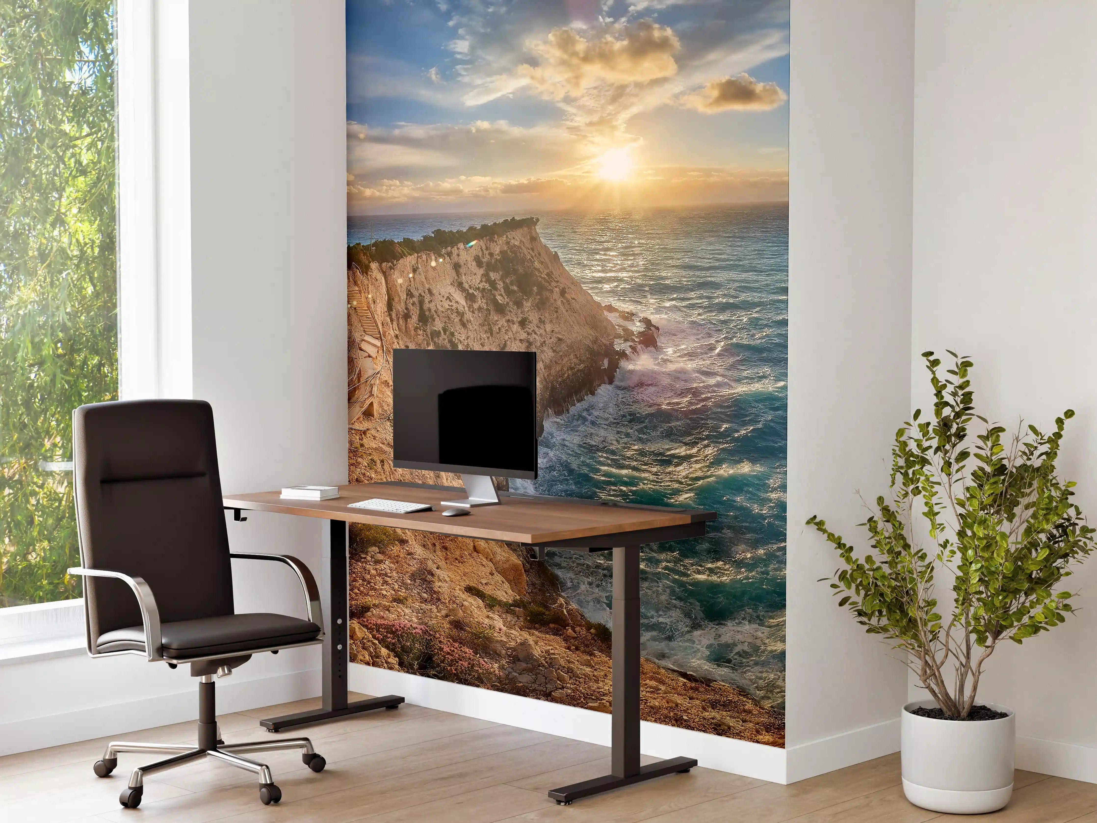 Büro Wandgestaltung - Porto Katsiki bei Sonnenuntergang