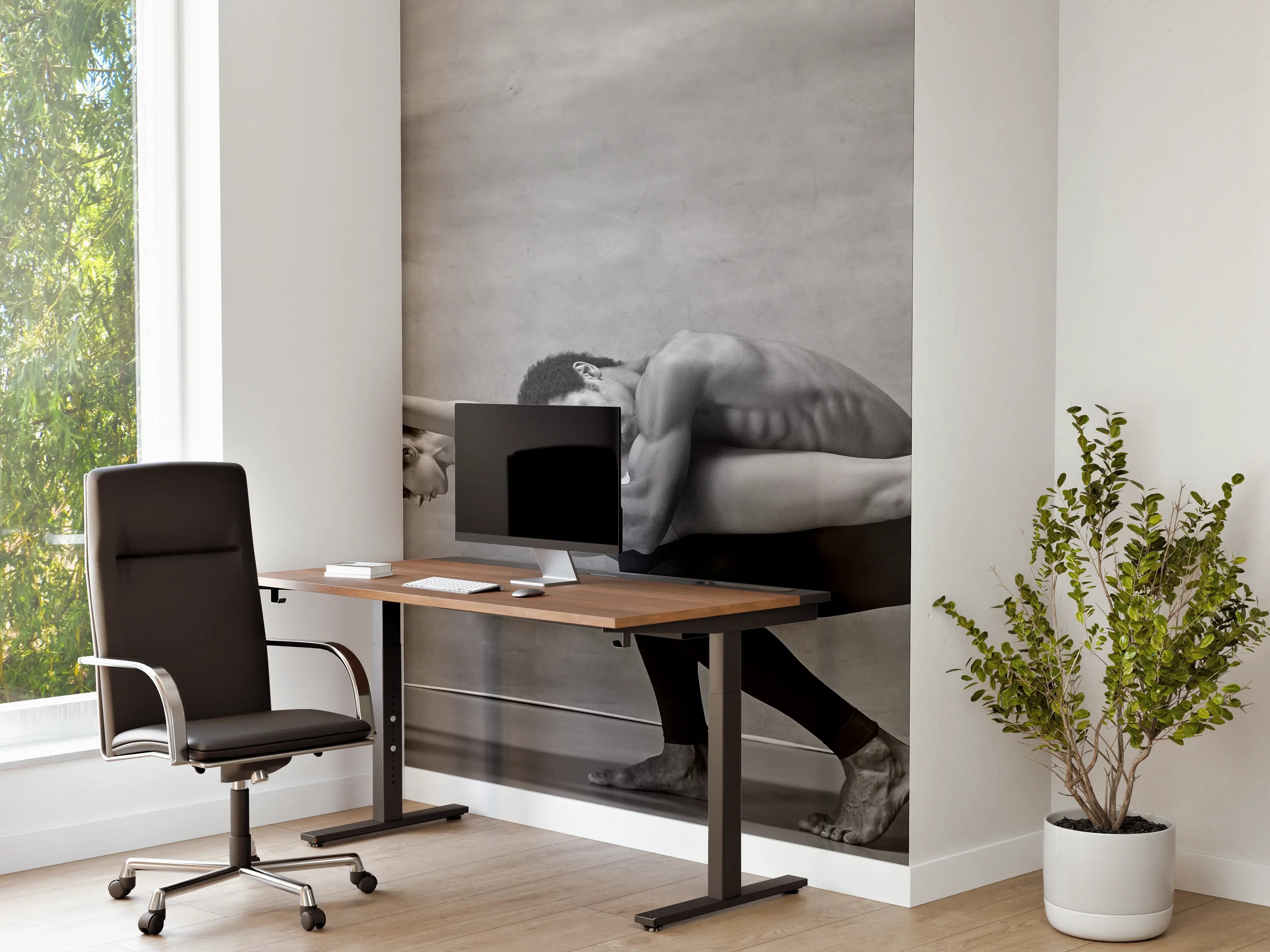 Büro Wandgestaltung - Posierendes Paar Balletttänzer