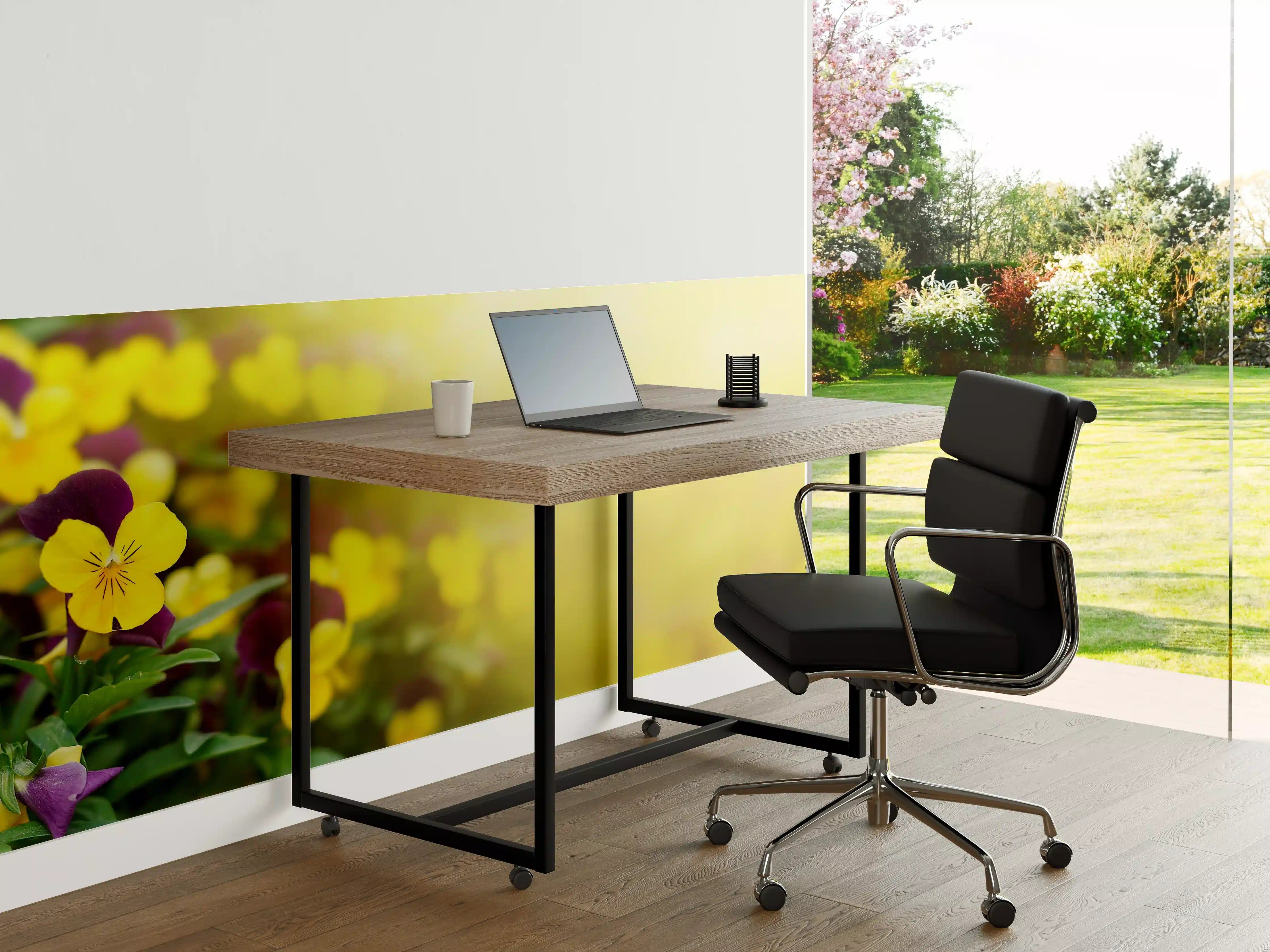 Büro Wandgestaltung - Prächtige Prachtblumen in bunten Farben