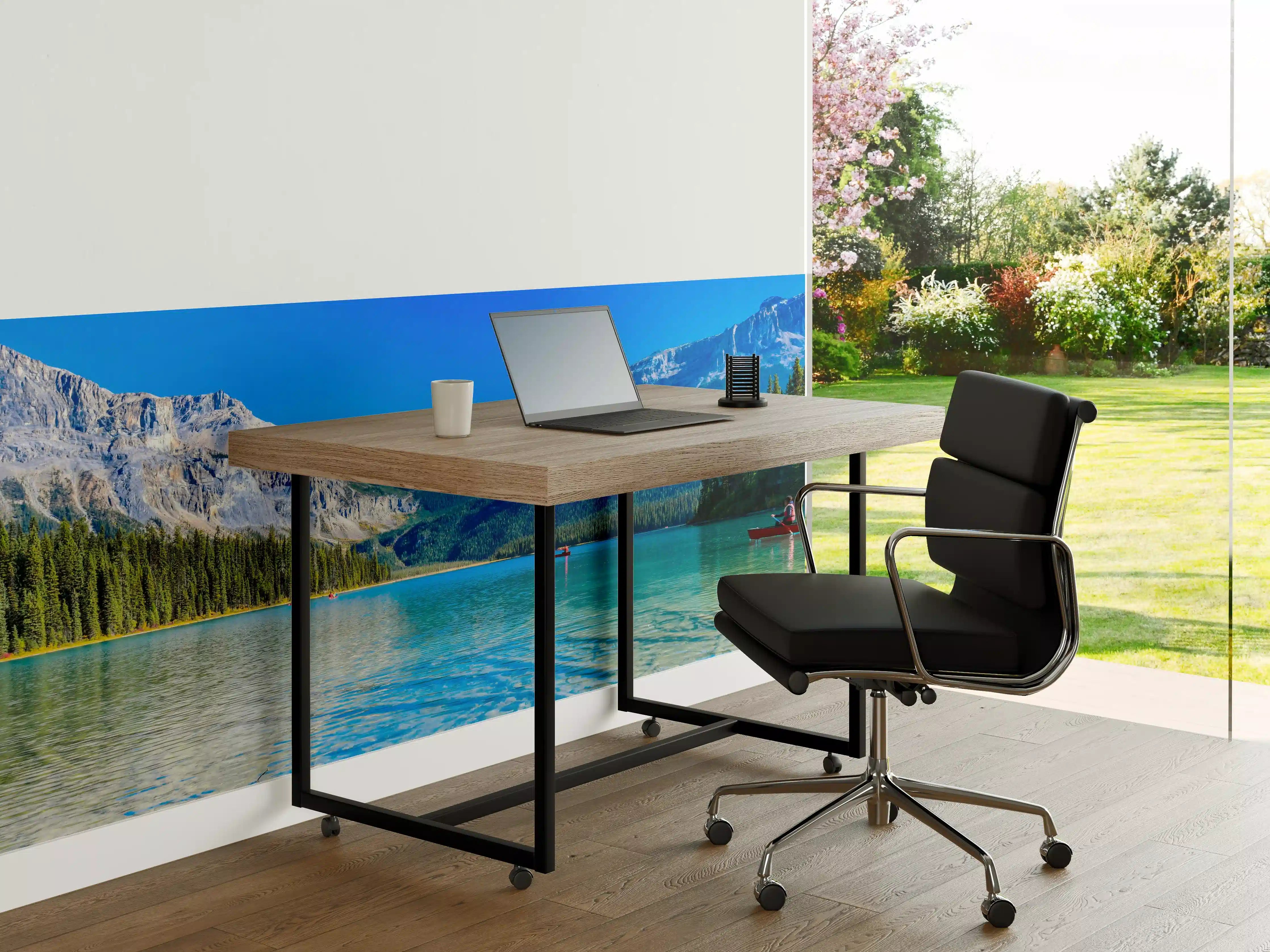 Büro Wandgestaltung - Prächtige weiße Pferde