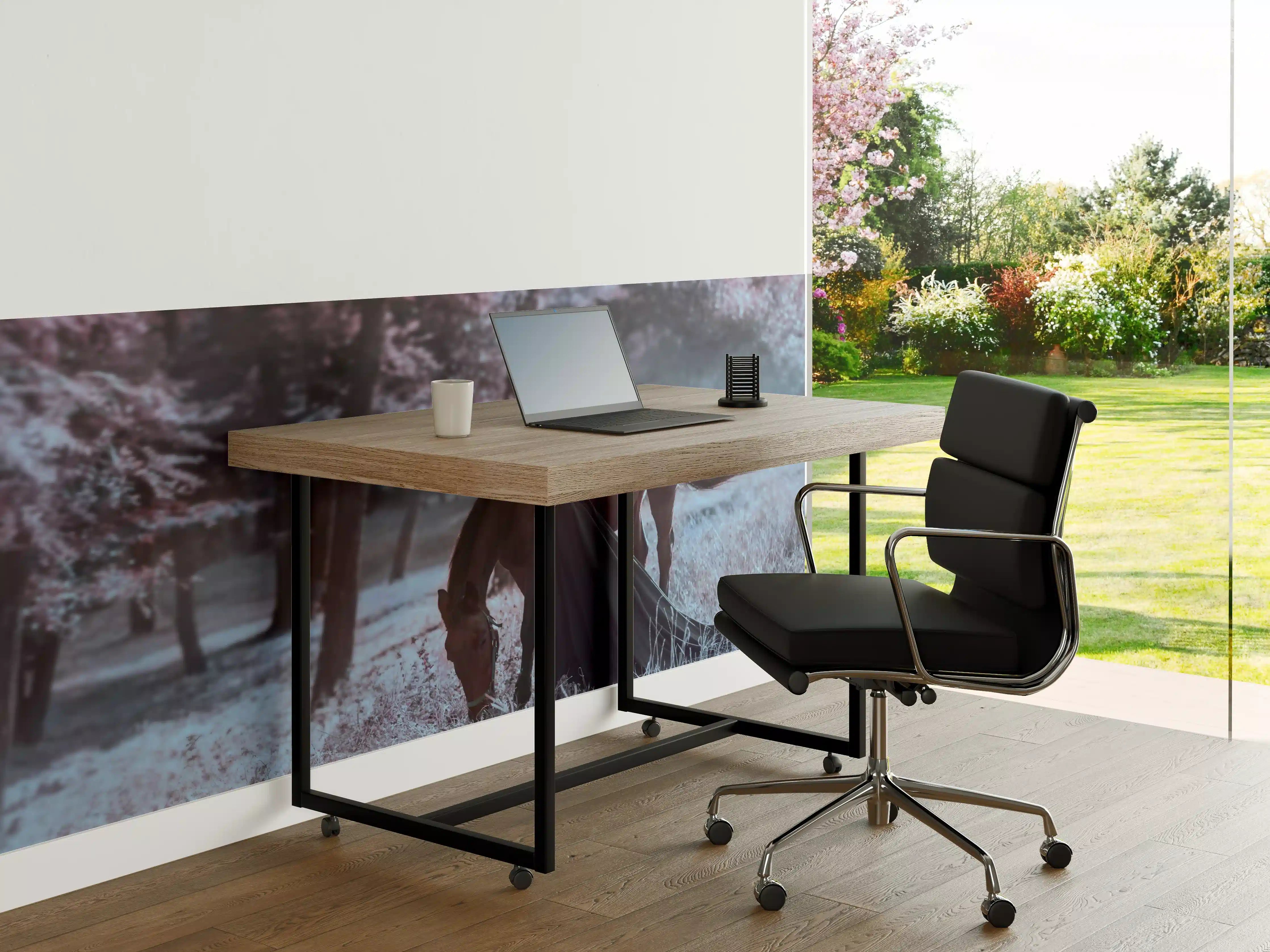 Büro Wandgestaltung - Prinzessin mit Pferd - Herbst