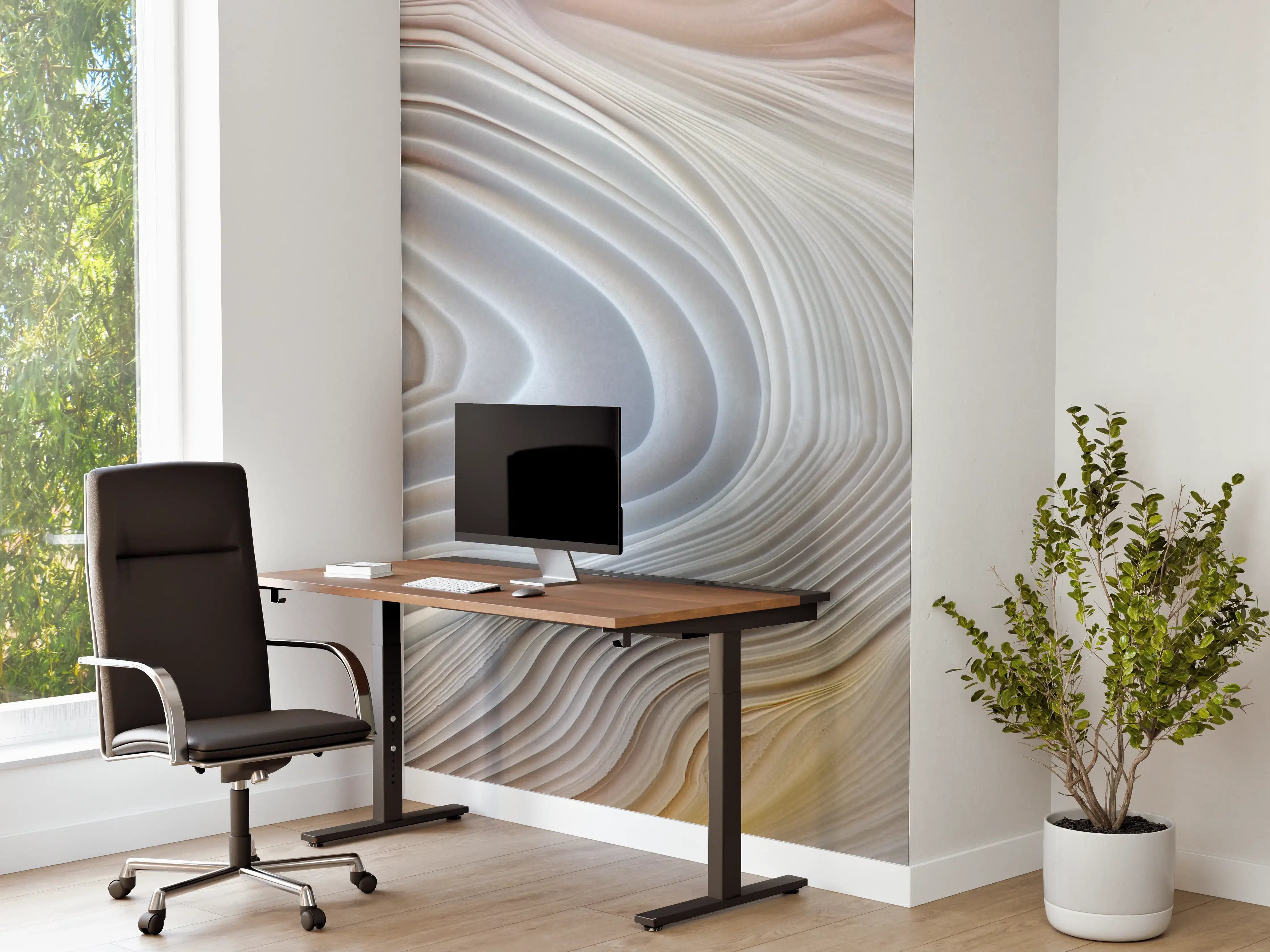 Büro Wandgestaltung - Querschnitt eines Achatkristalls